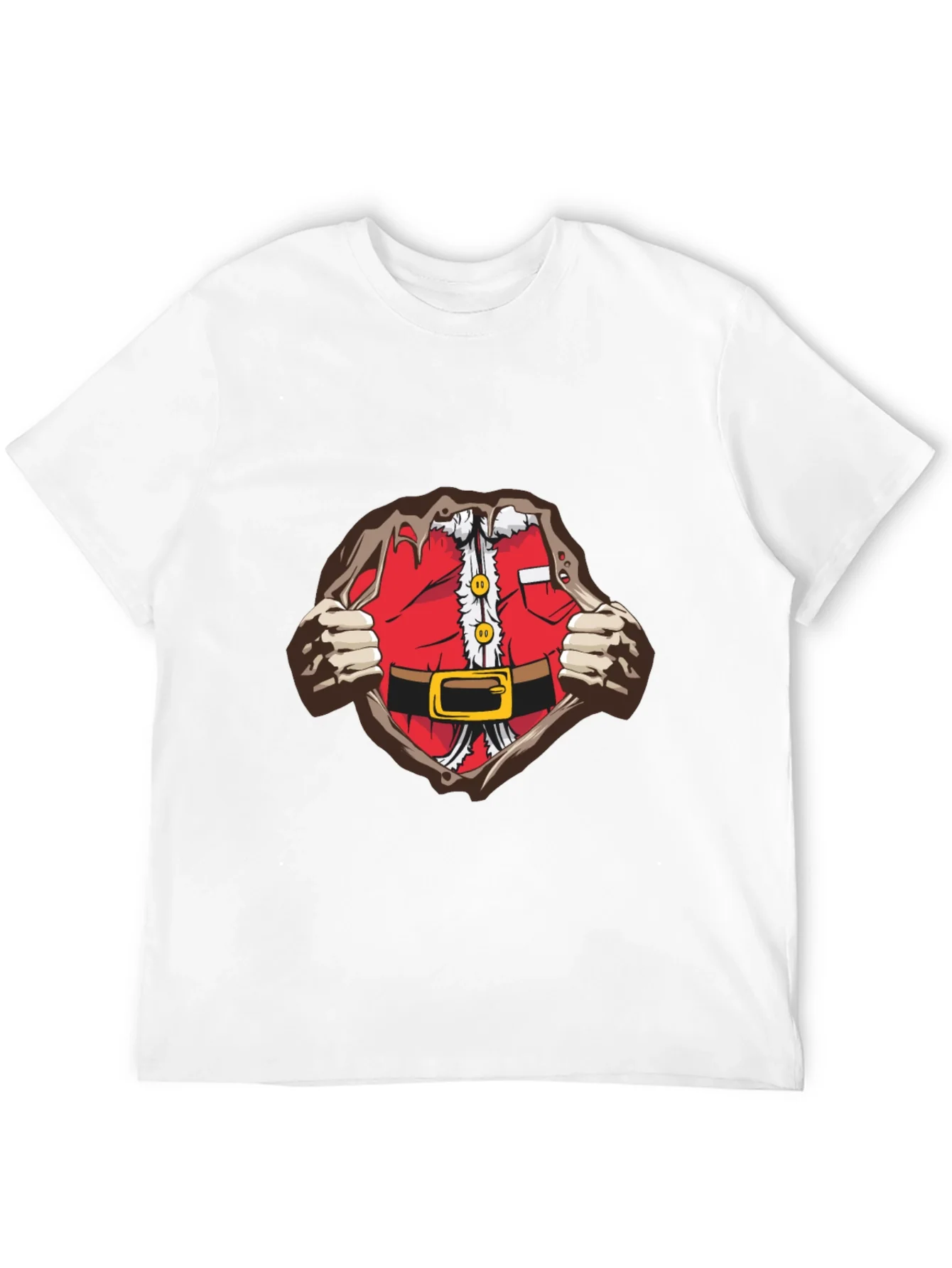 Camiseta Negra Dise?o Santa Superh¨¦roe