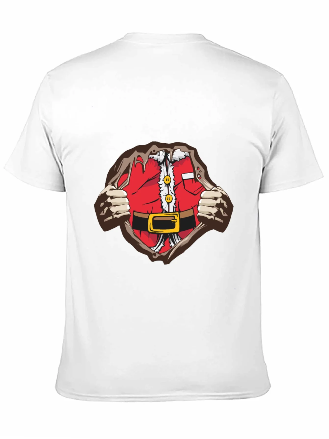 Camiseta Negra Dise?o Santa Superh¨¦roe