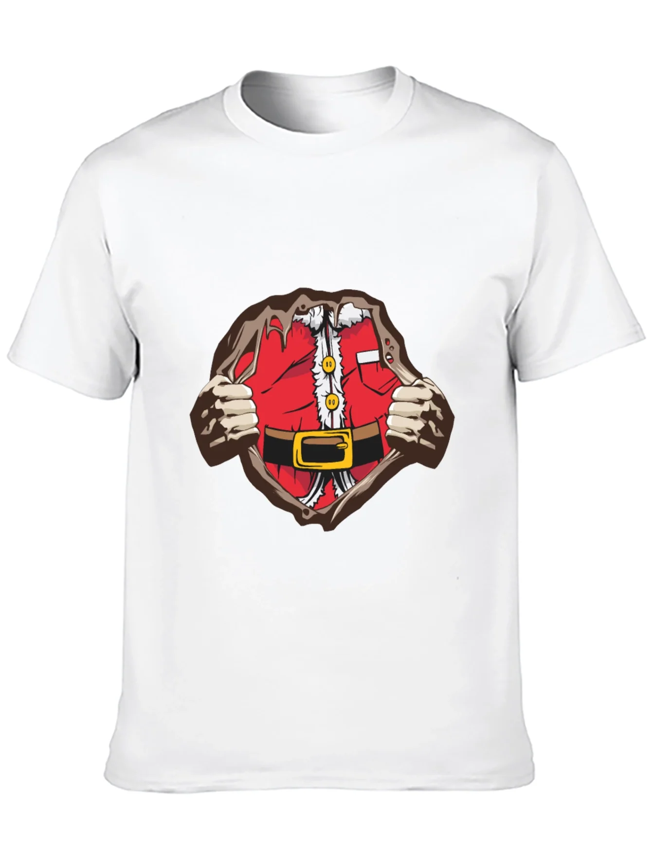 Camiseta Negra Dise?o Santa Superh¨¦roe