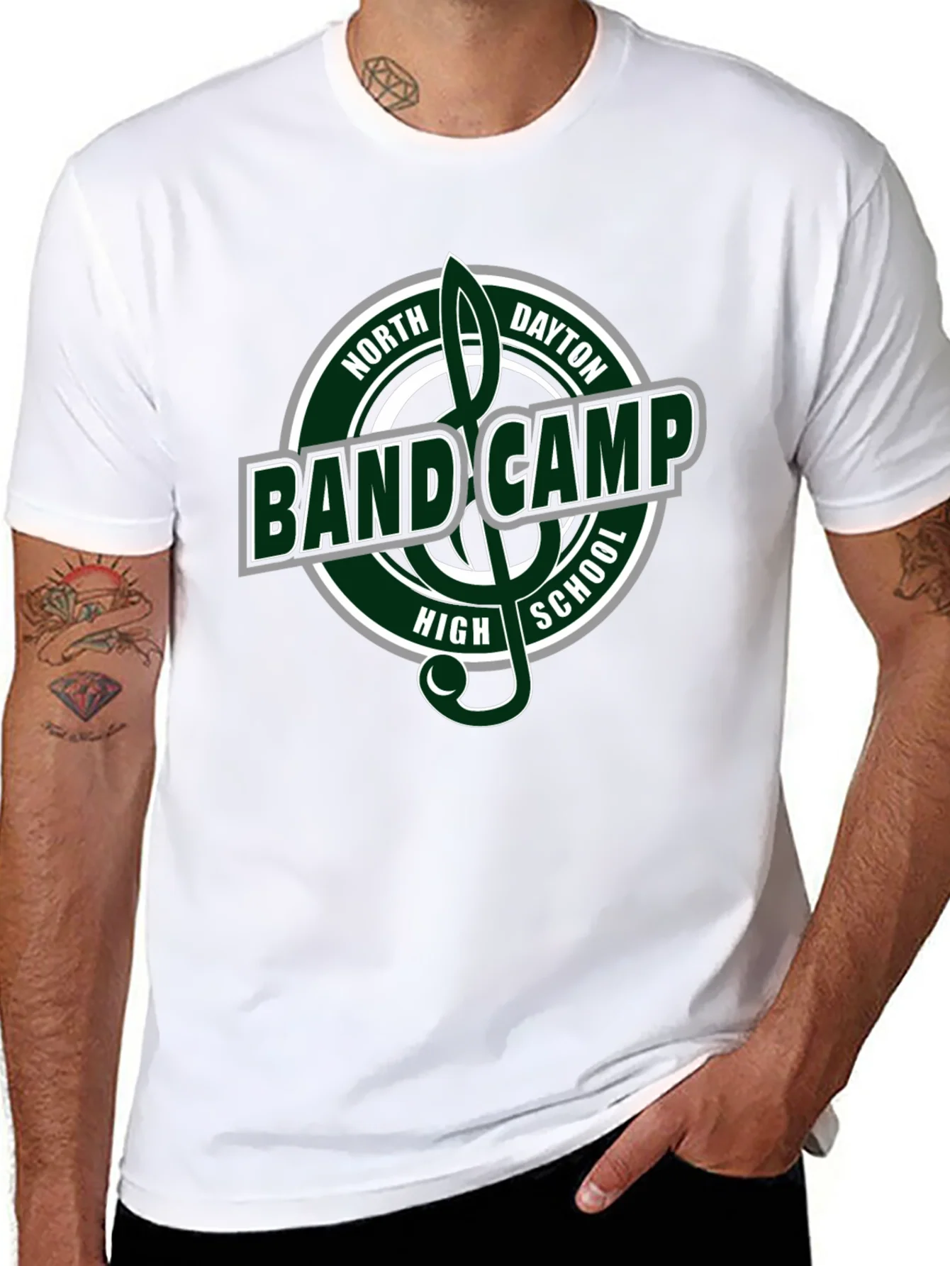 Camiseta Negra Band Camp North Dayton High School