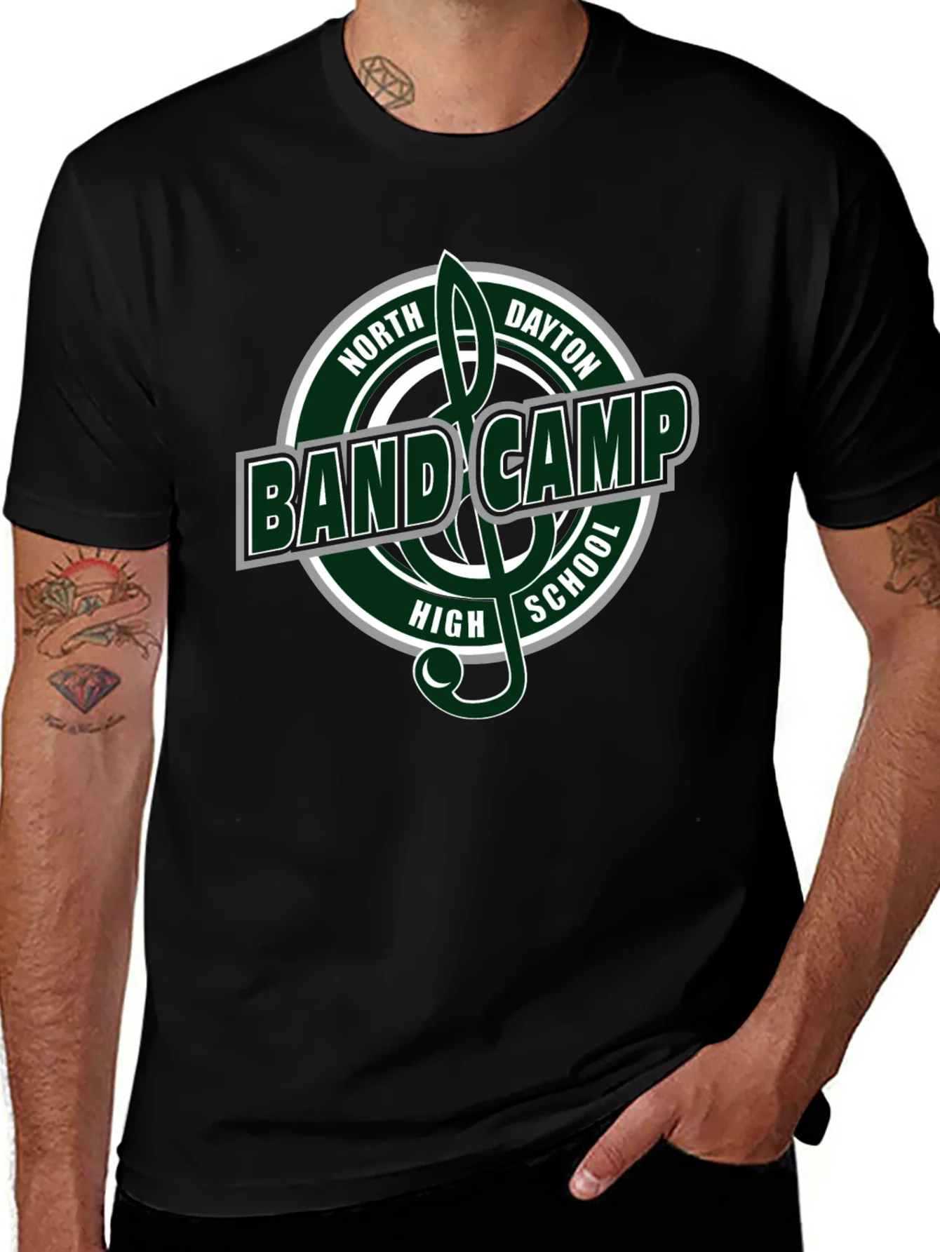 Camiseta Negra Band Camp North Dayton High School