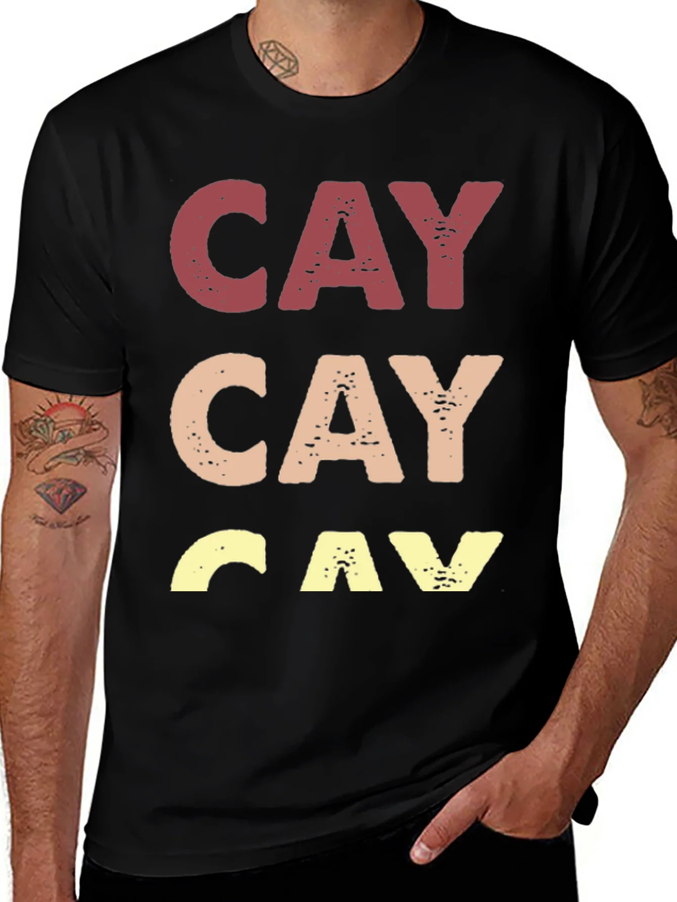 Camiseta Hombre CAY Estampada Casual