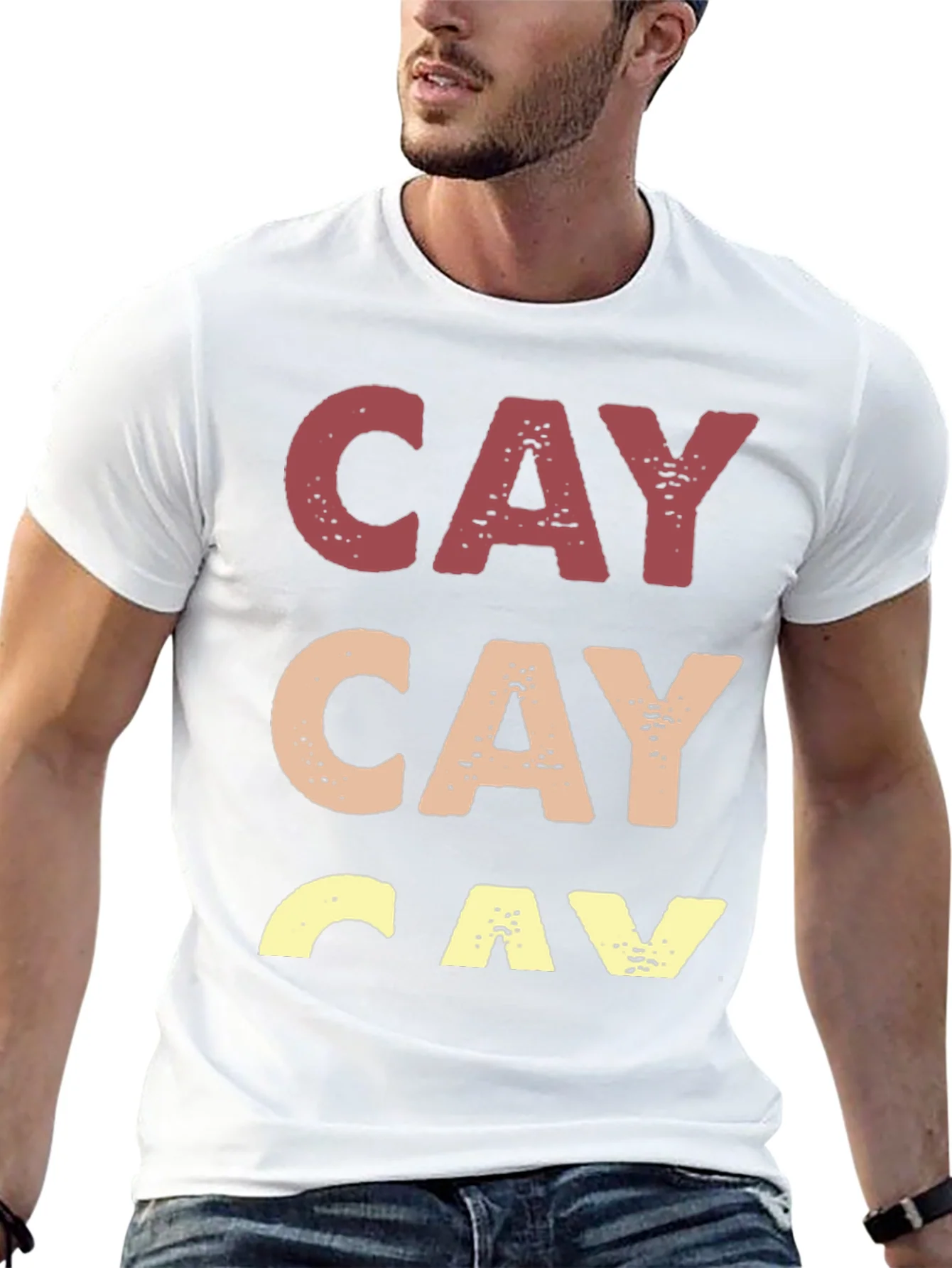 Camiseta Hombre CAY Estampada Casual
