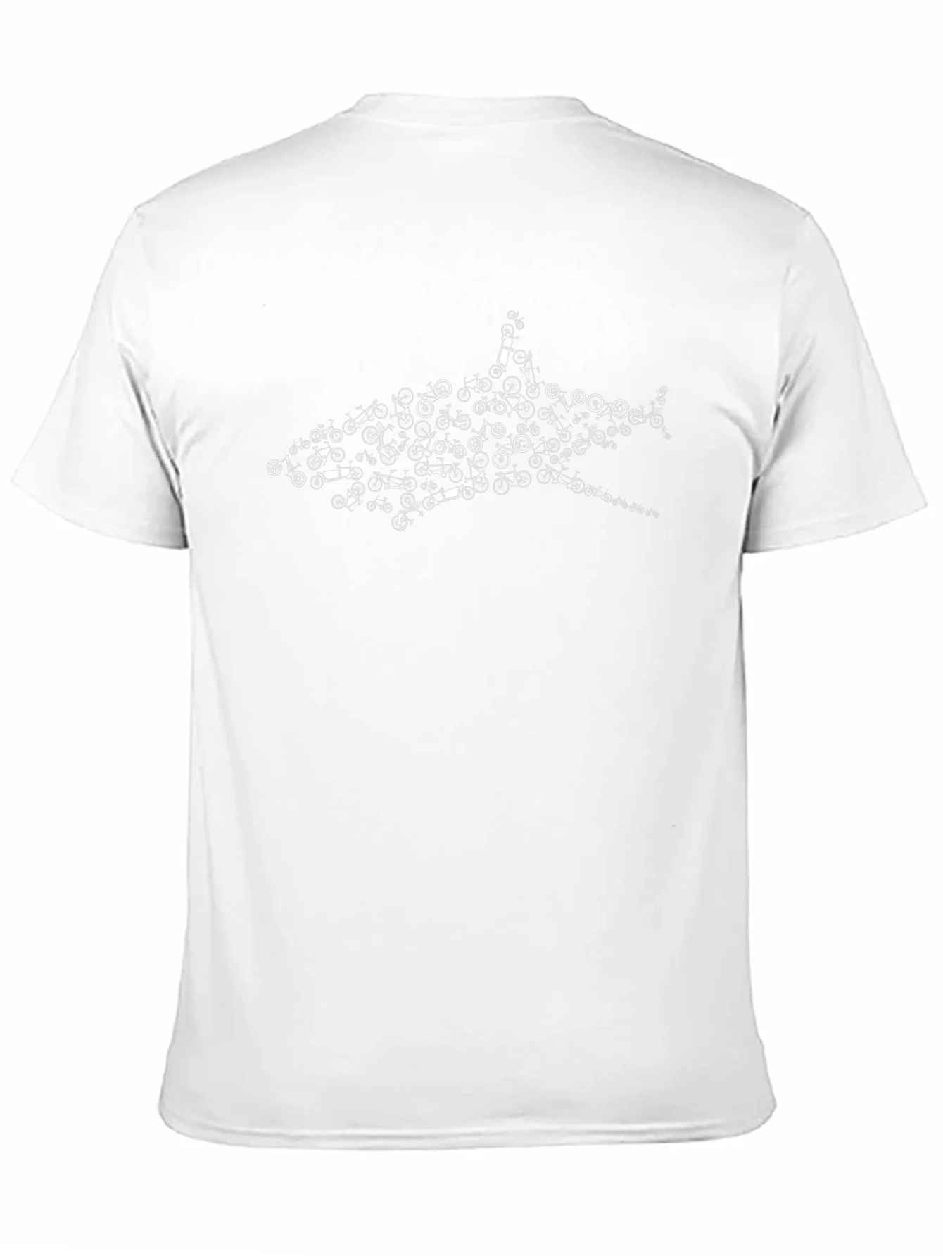 Rebbecca Shark Bicycle T-Shirt - Black Cotton Tee
