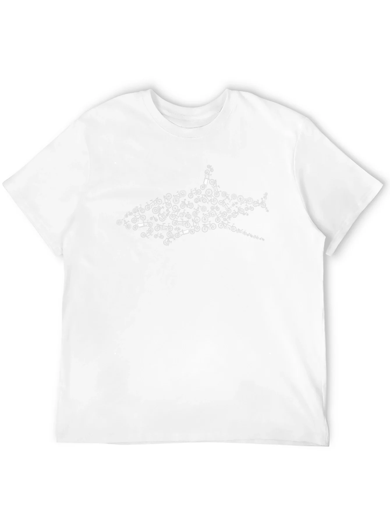 Rebbecca Shark Bicycle T-Shirt - Black Cotton Tee