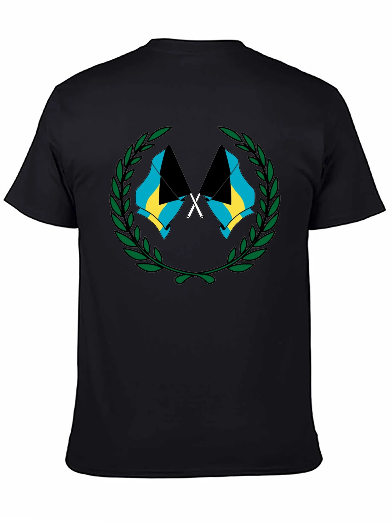 Rebbecca Bahamas Flag Graphic T-Shirt - Black