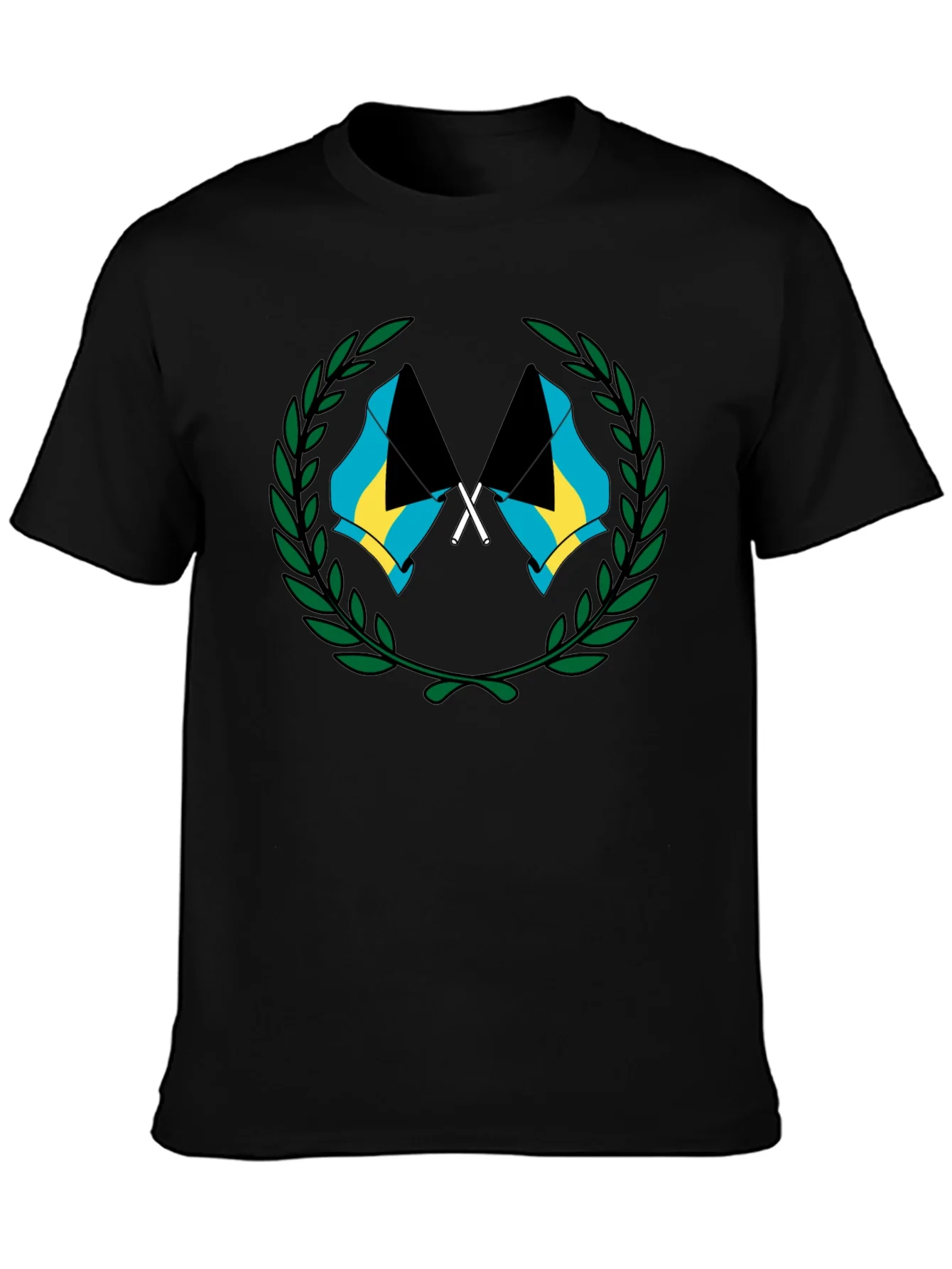 Rebbecca Bahamas Flag Graphic T-Shirt - Black