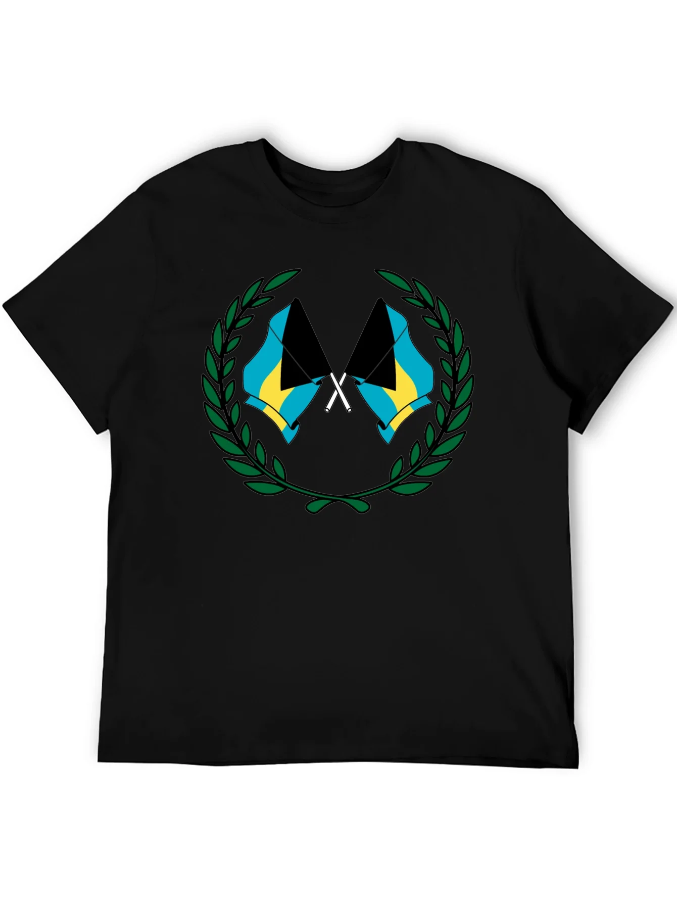 Rebbecca Bahamas Flag Graphic T-Shirt - Black