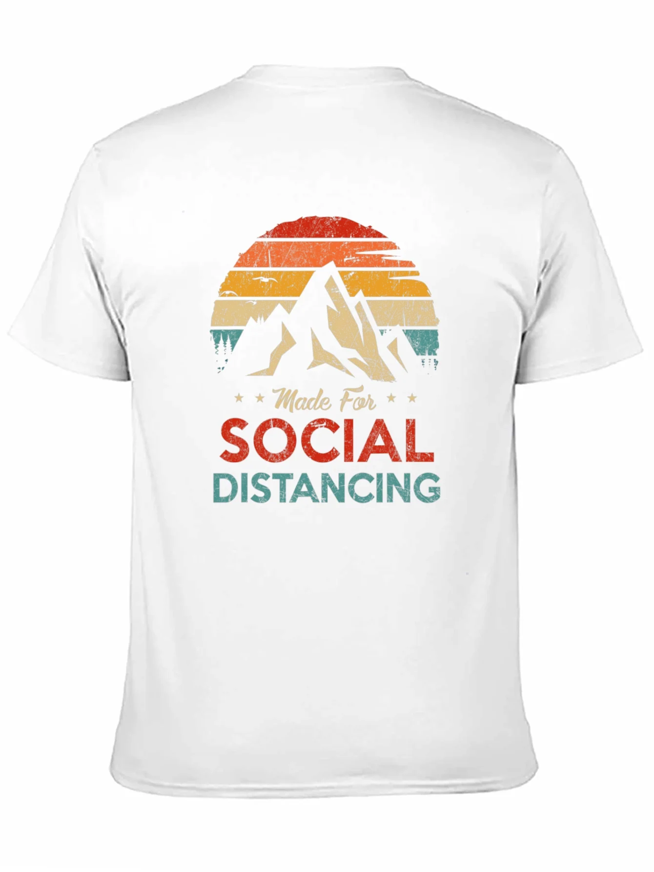 Camiseta Unisex Retro Distanciamiento Social