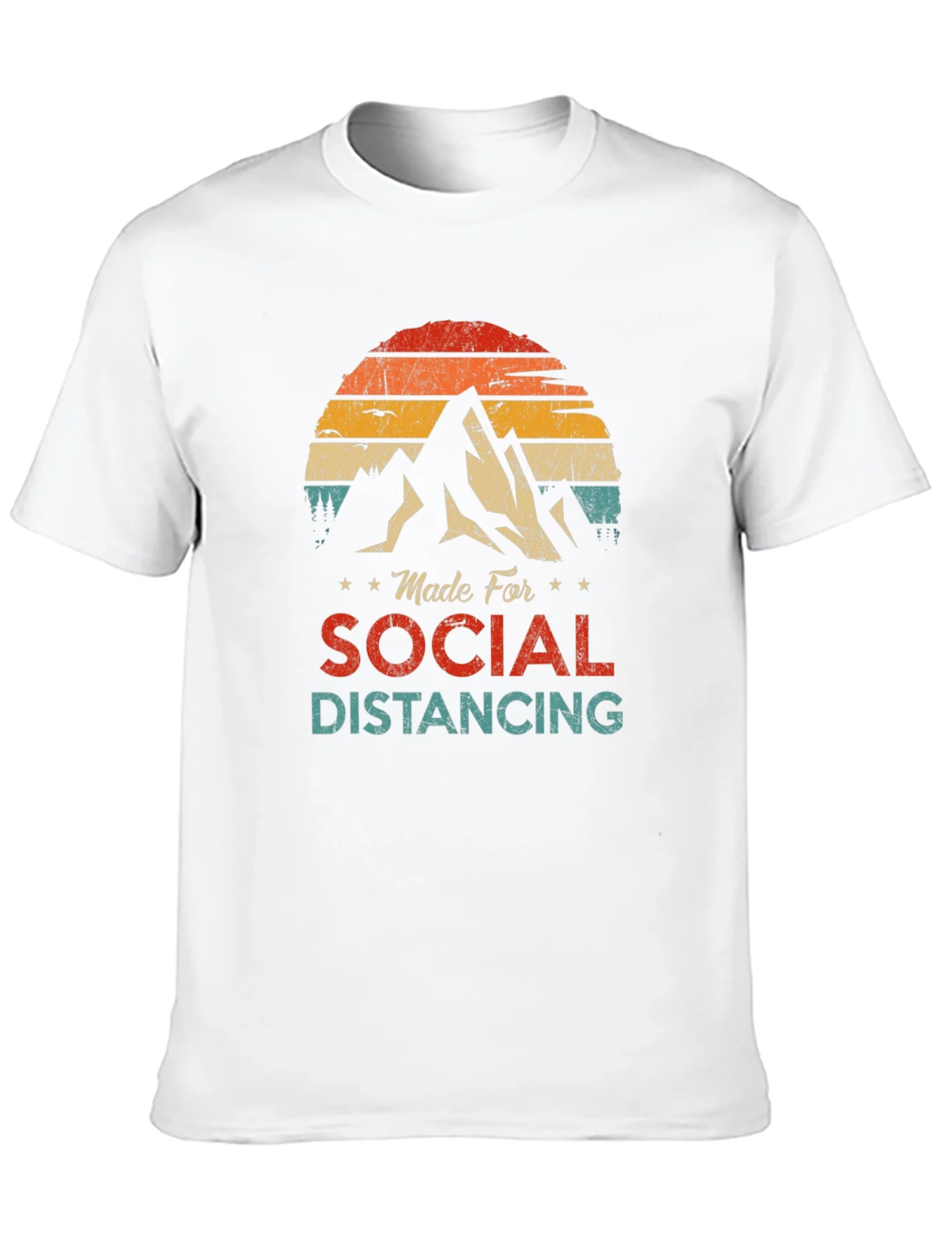 Camiseta Unisex Retro Distanciamiento Social