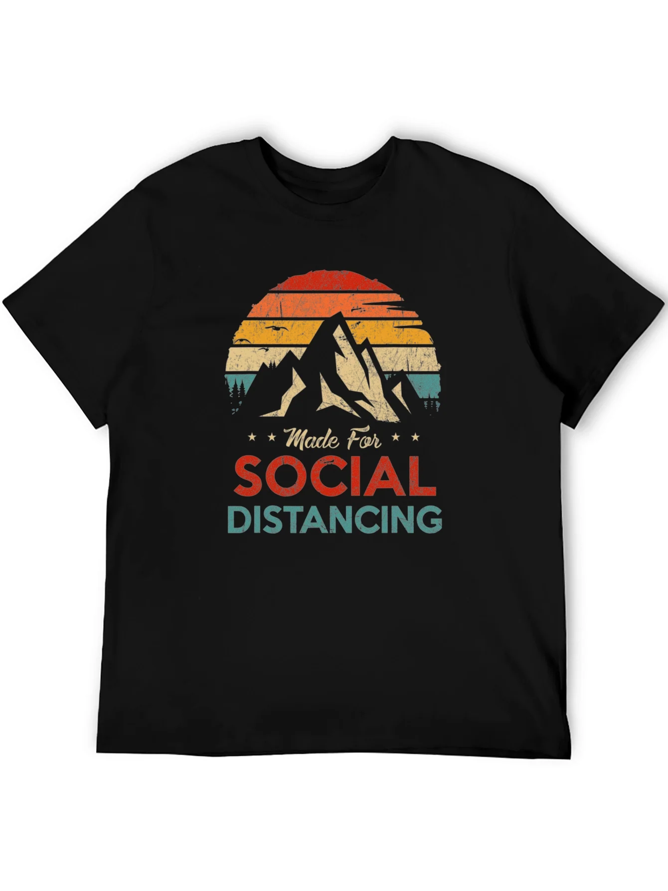 Camiseta Unisex Retro Distanciamiento Social