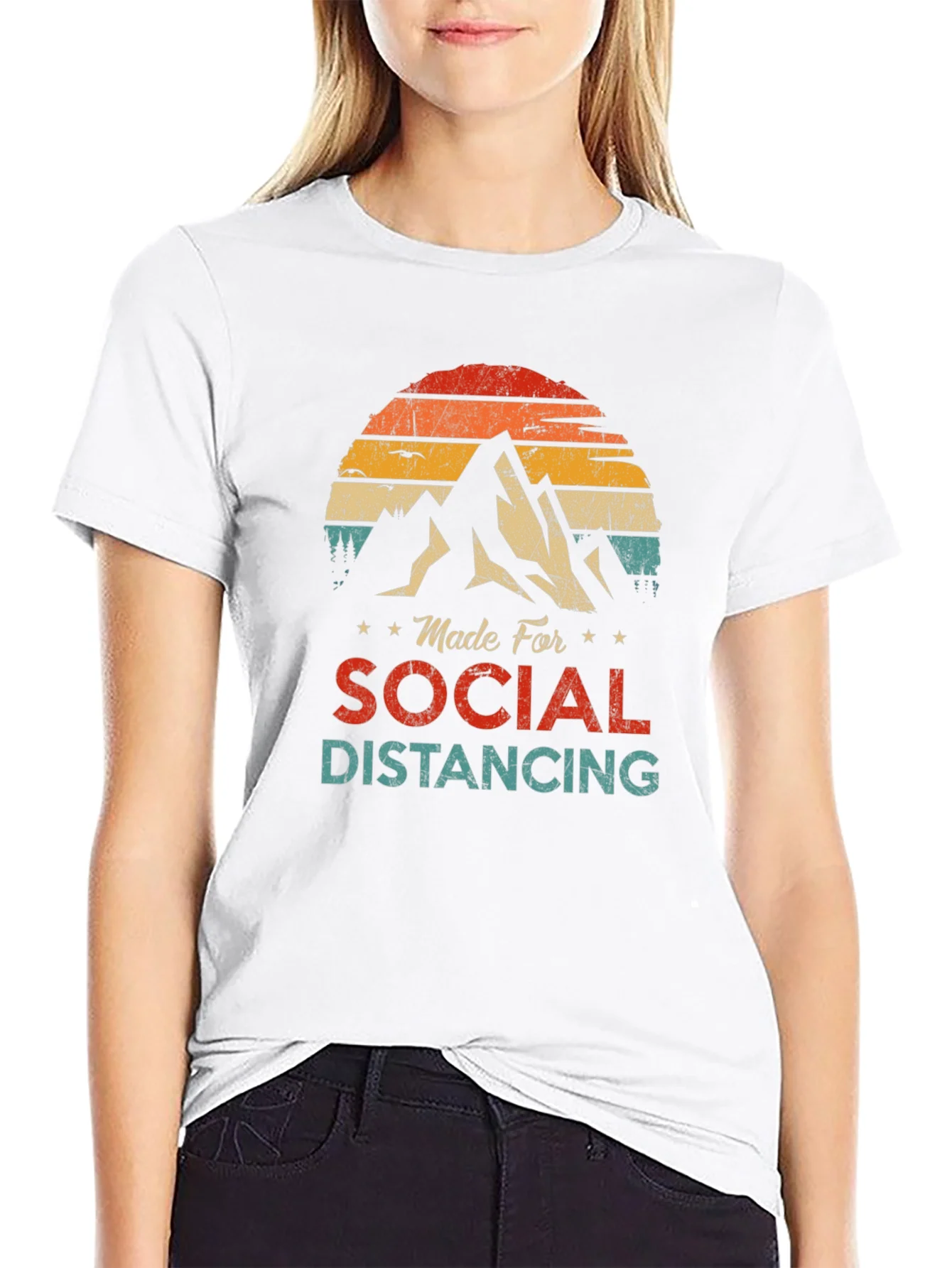 Camiseta Unisex Retro Distanciamiento Social