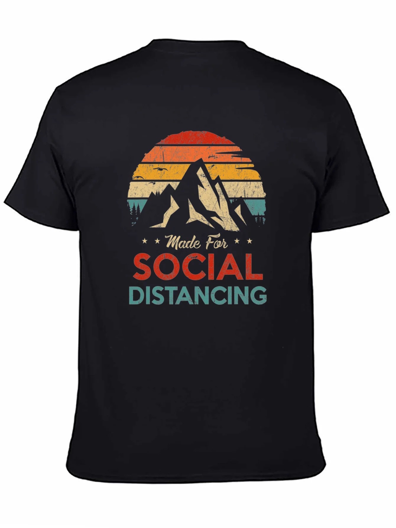 Camiseta Unisex Retro Distanciamiento Social