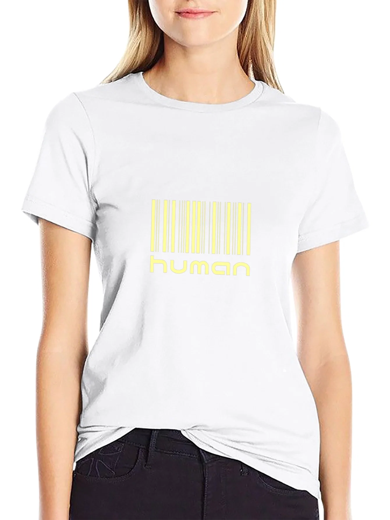 Rebbecca Human Barcode Black T-Shirt