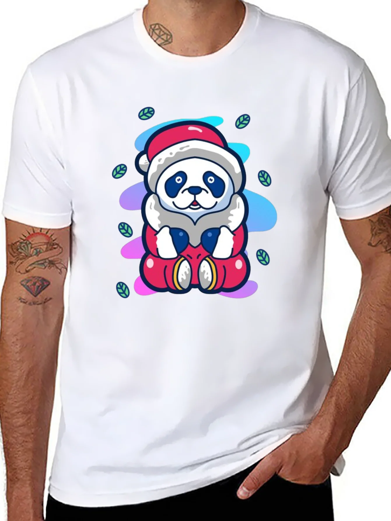 Rebbecca Santa Panda Tee - Holiday Cheer
