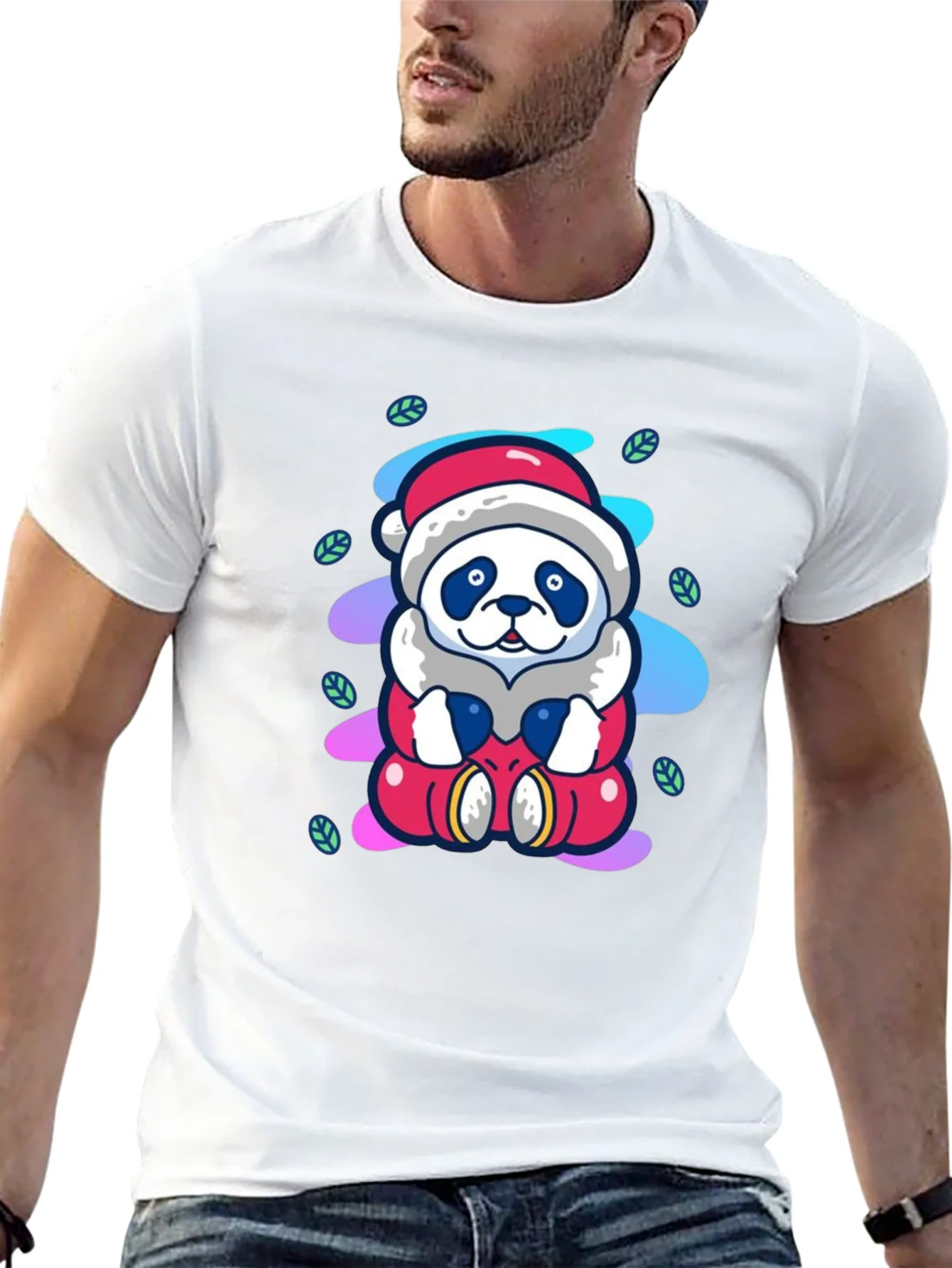Rebbecca Santa Panda Tee - Holiday Cheer