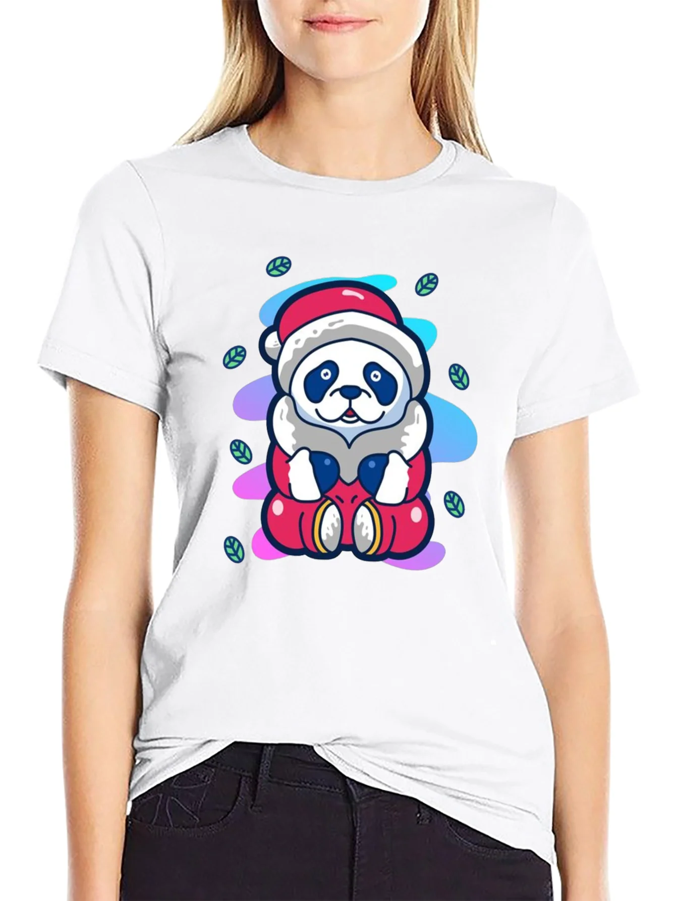 Rebbecca Santa Panda Tee - Holiday Cheer