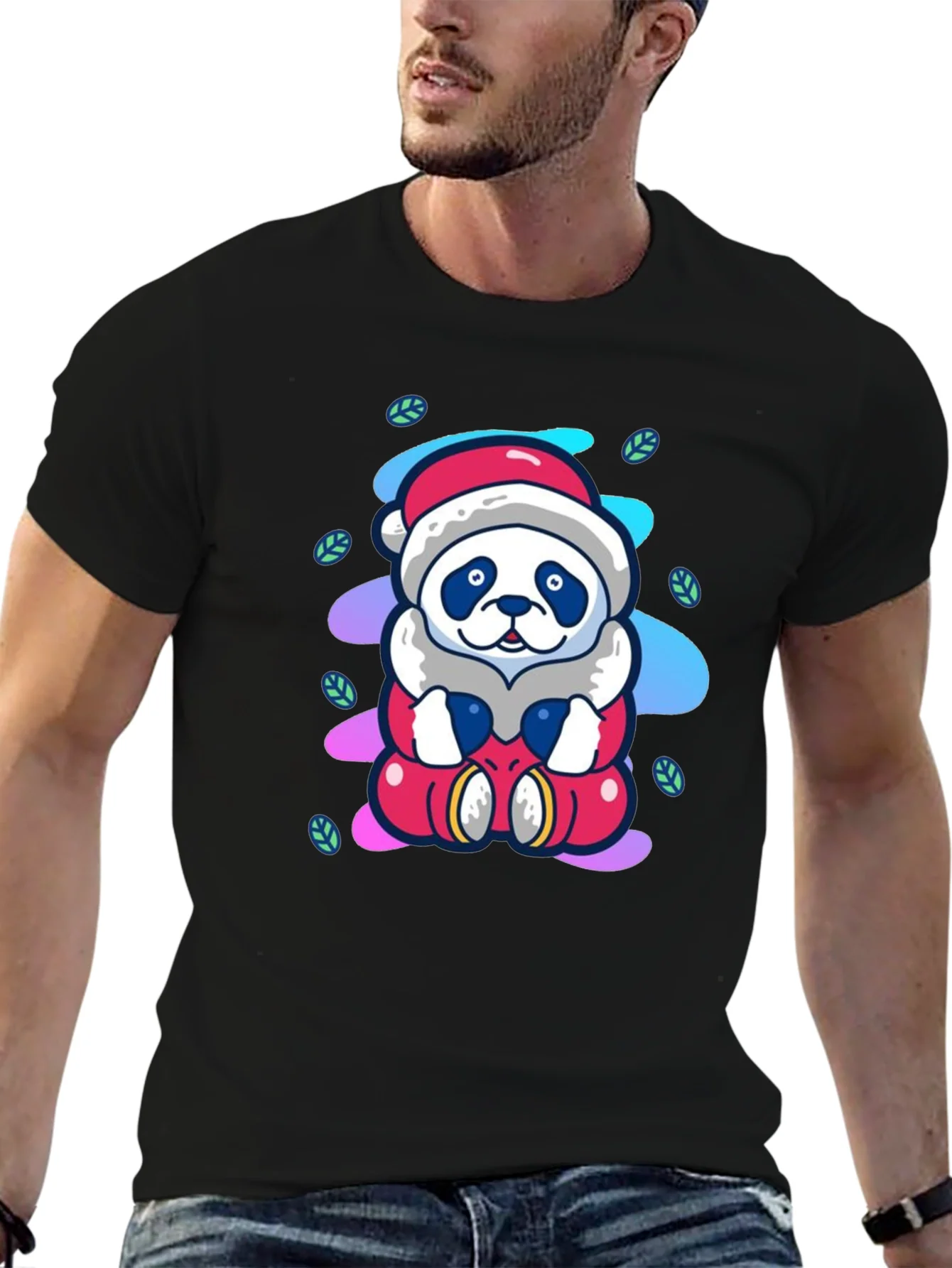 Rebbecca Santa Panda Tee - Holiday Cheer