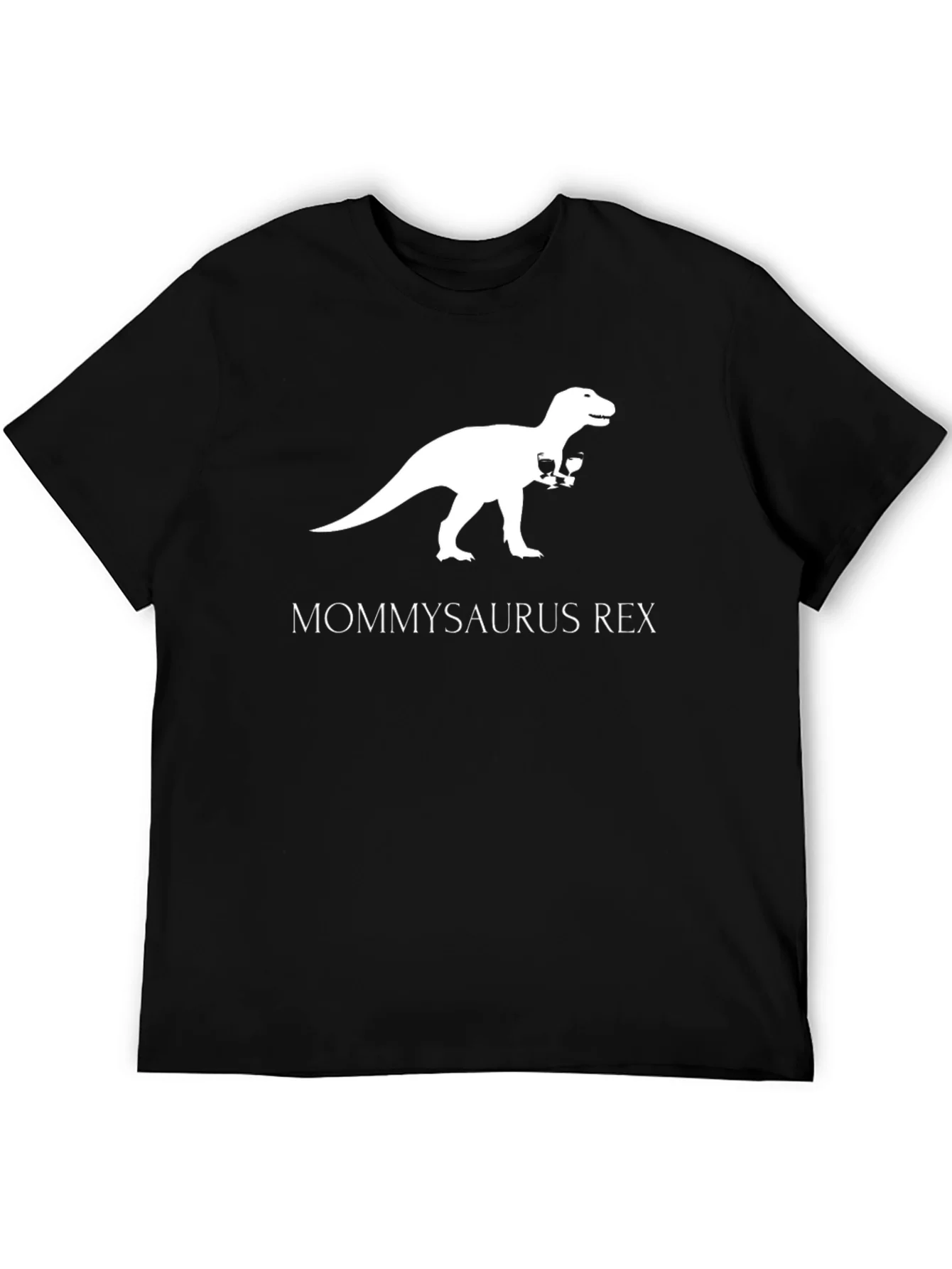 Rebbecca Mommysaurus Rex T-Shirt - Dinosaur Wine Lover Tee