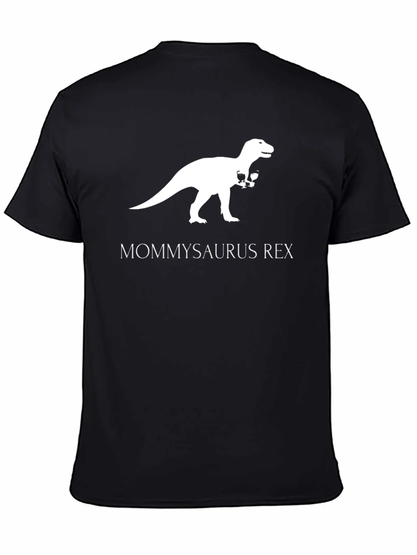 Rebbecca Mommysaurus Rex T-Shirt - Dinosaur Wine Lover Tee