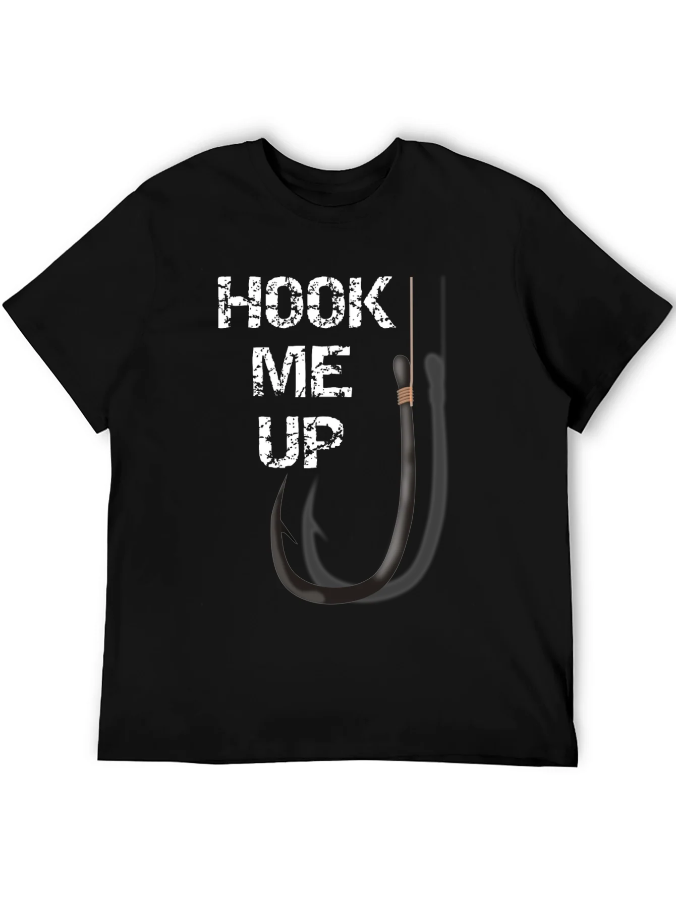 Rebbecca Hook Me Up Funny Fishing Graphic T-Shirt
