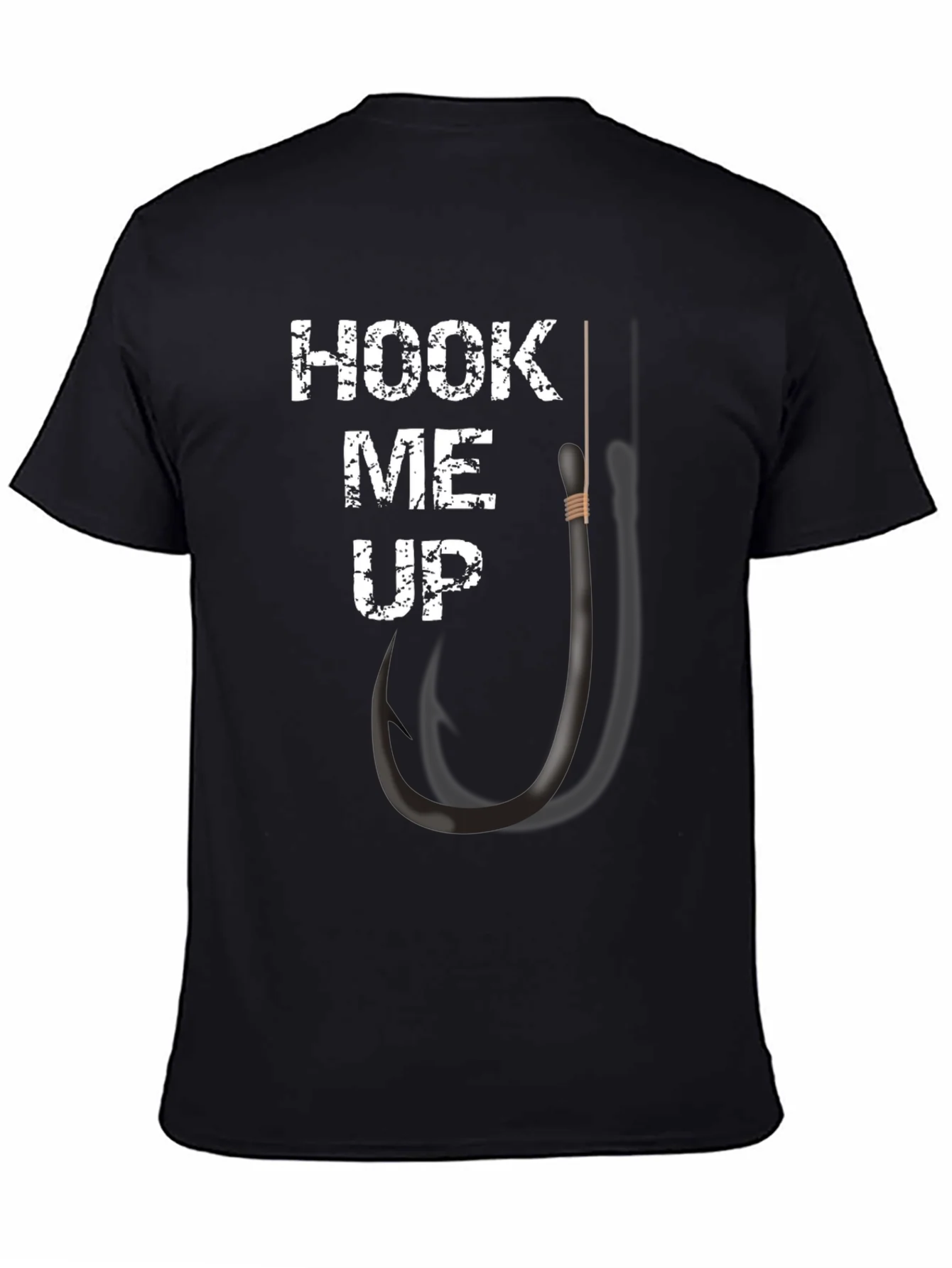 Rebbecca Hook Me Up Funny Fishing Graphic T-Shirt
