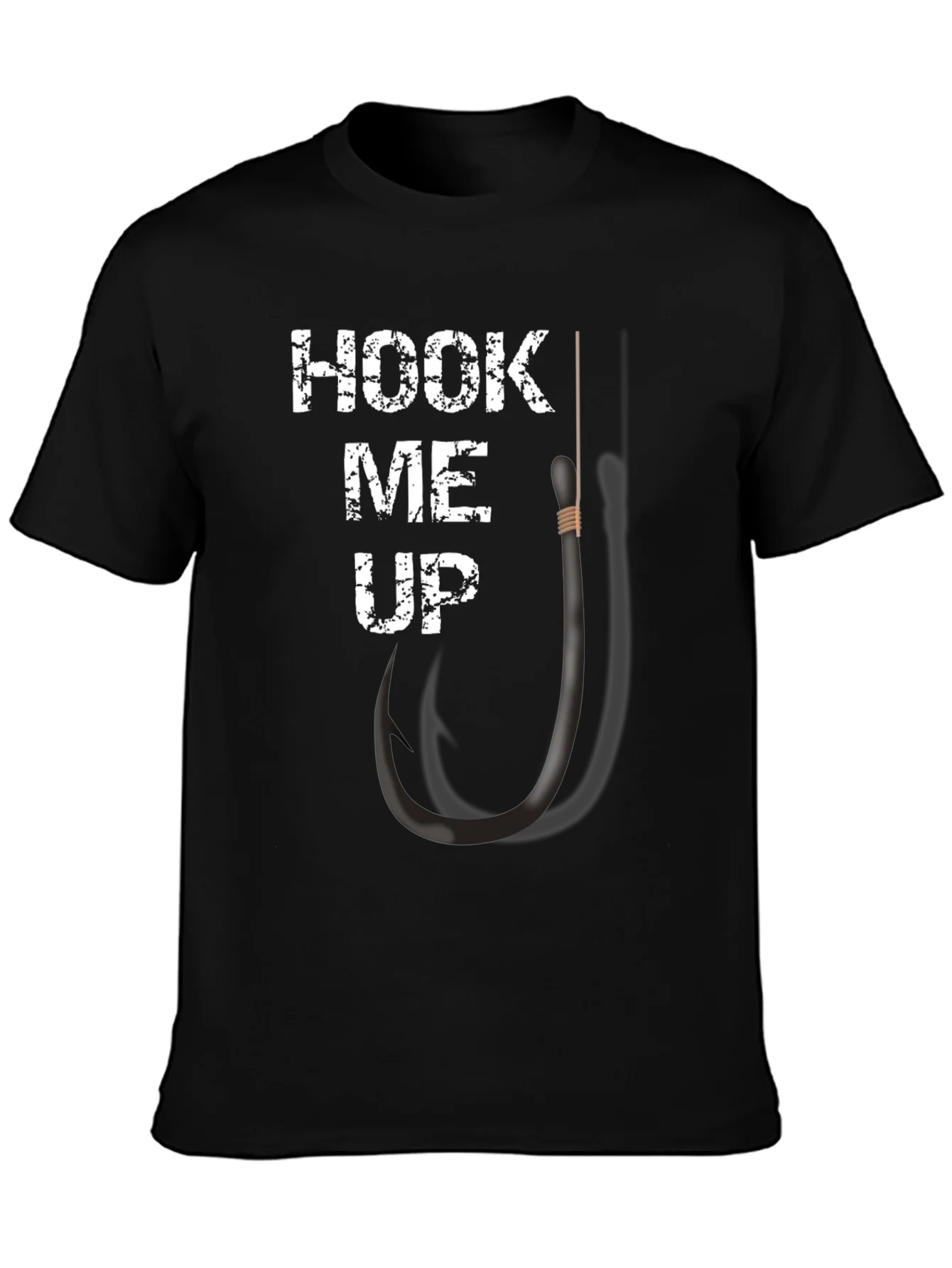 Rebbecca Hook Me Up Funny Fishing Graphic T-Shirt
