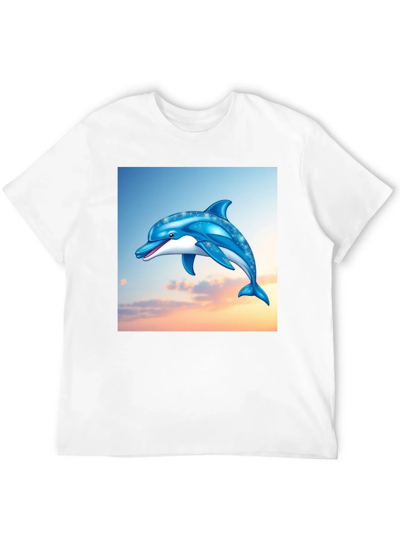 Rebbecca Dolphin Graphic Print Black T-Shirt