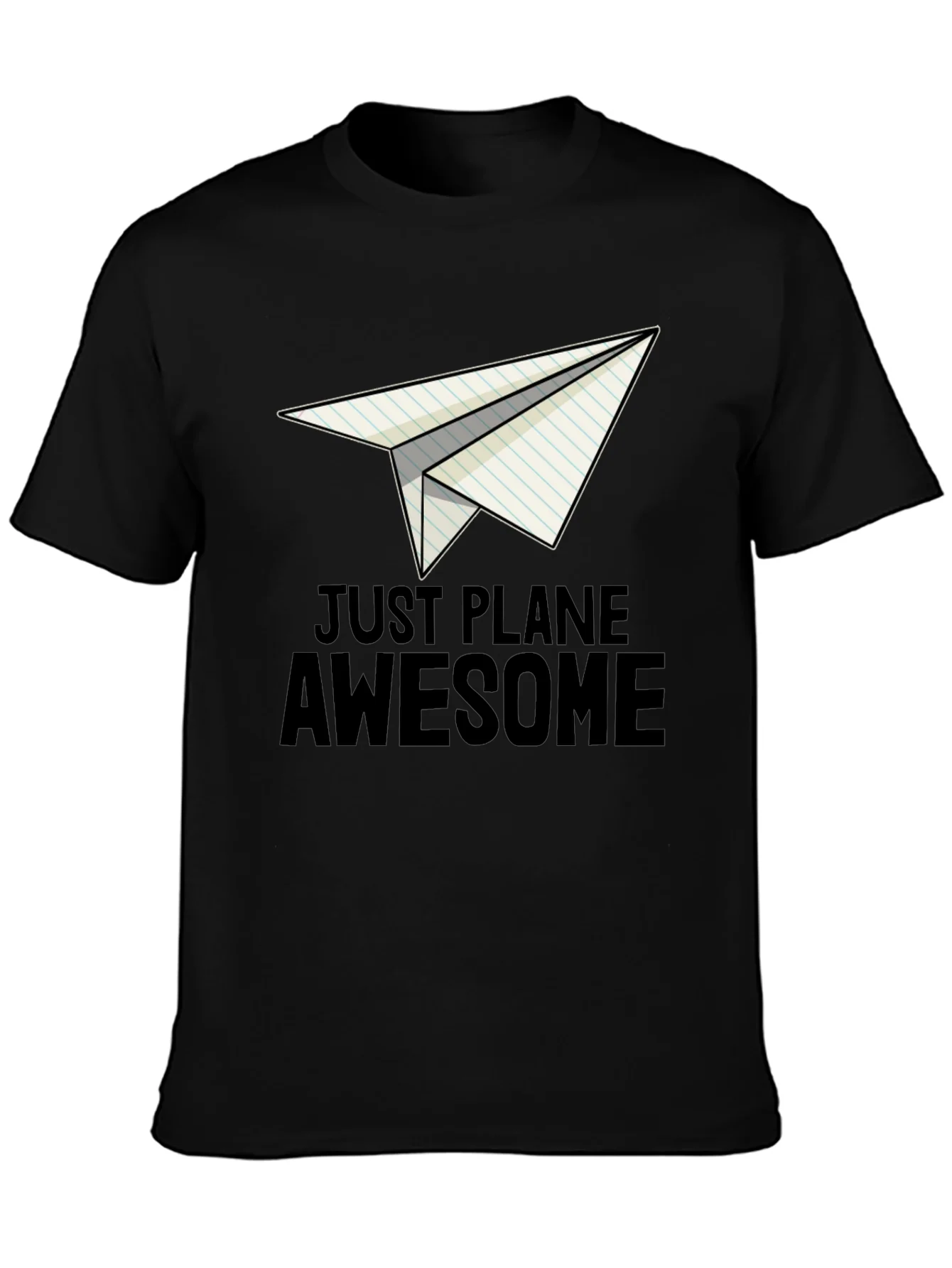 Rebbecca Just Plane Awesome Black T-Shirt