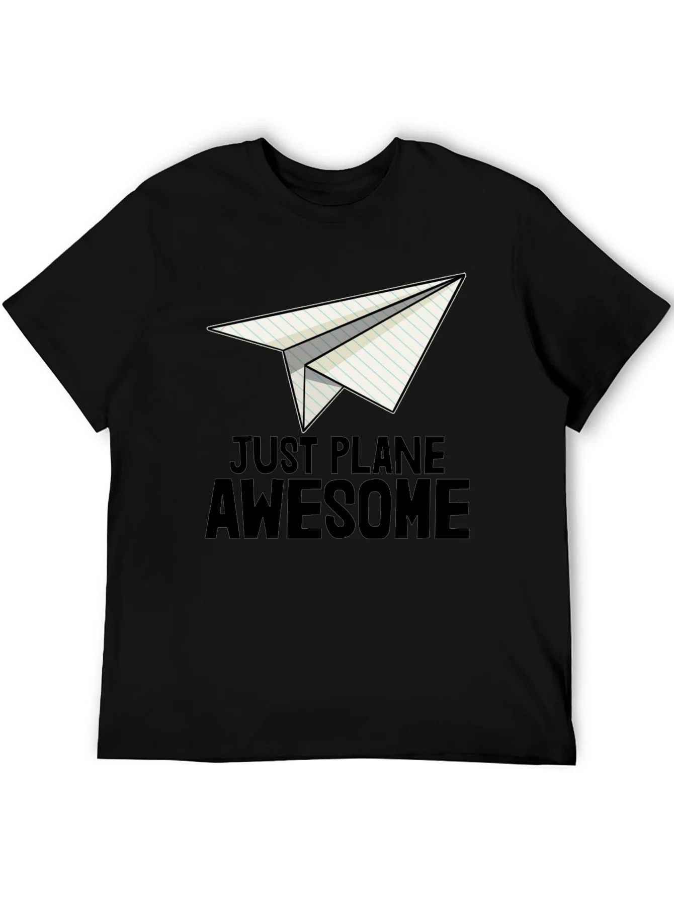 Rebbecca Just Plane Awesome Black T-Shirt