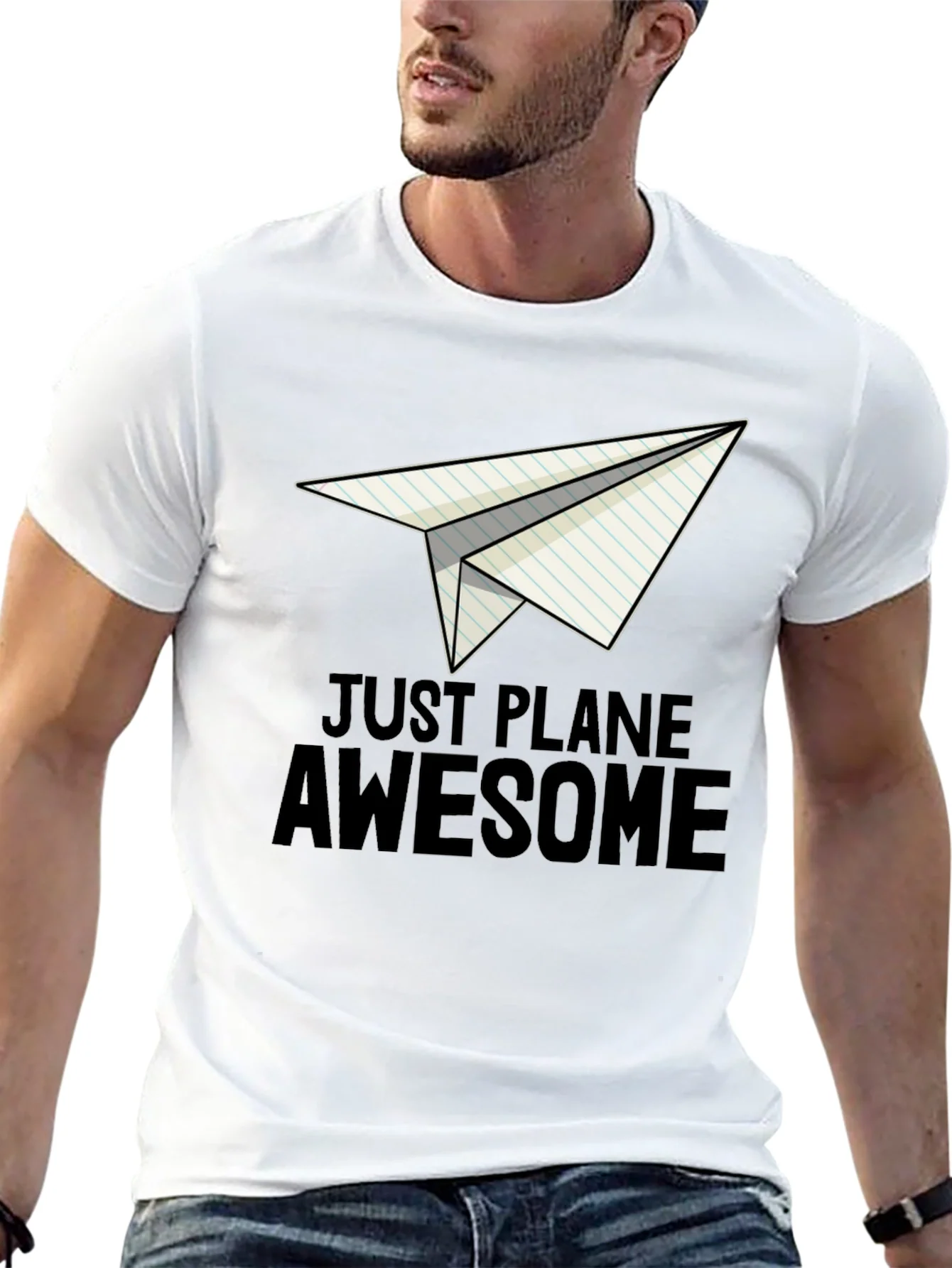 Rebbecca Just Plane Awesome Black T-Shirt
