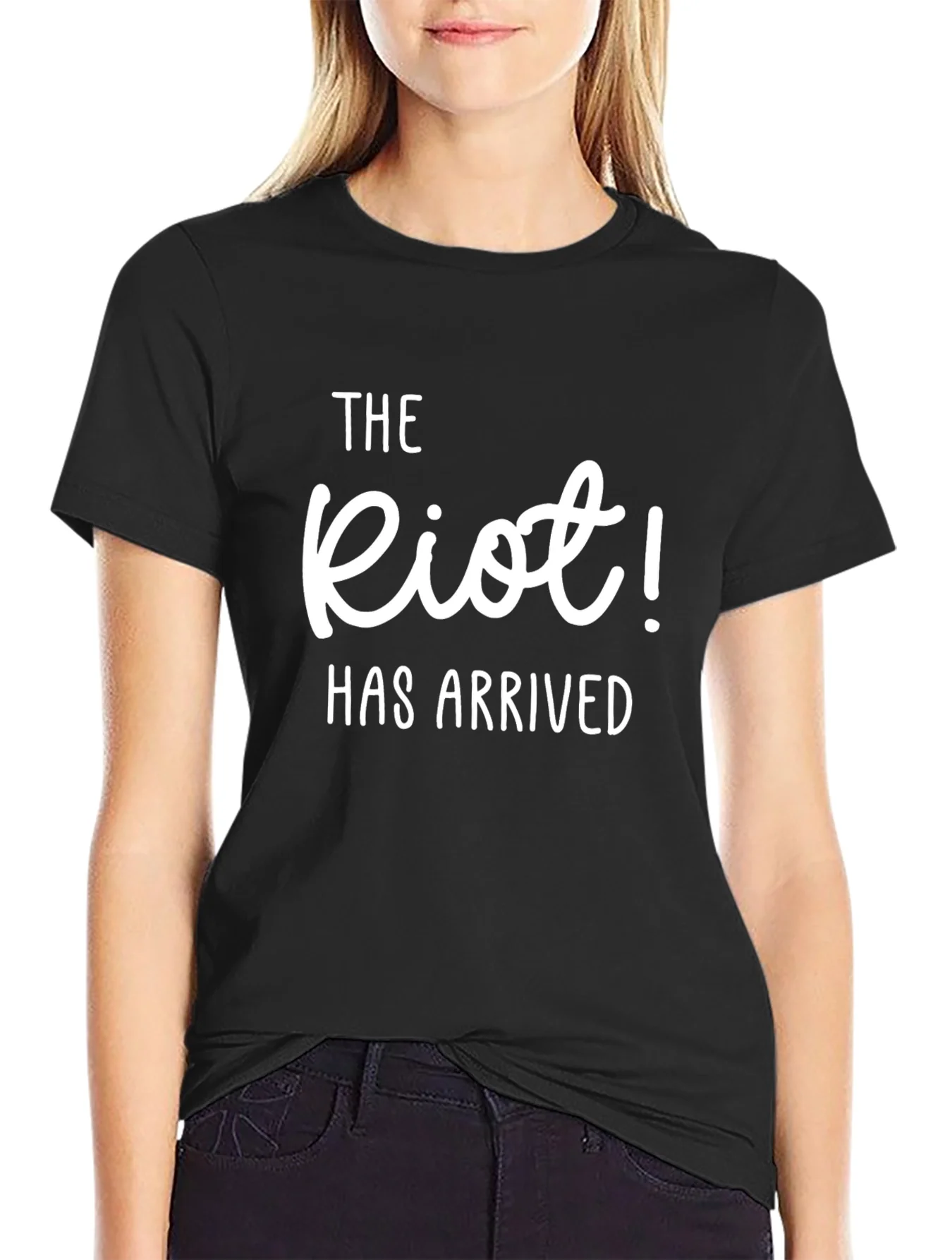 Rebbecca The Riot! Has Arrived Black T-Shirt