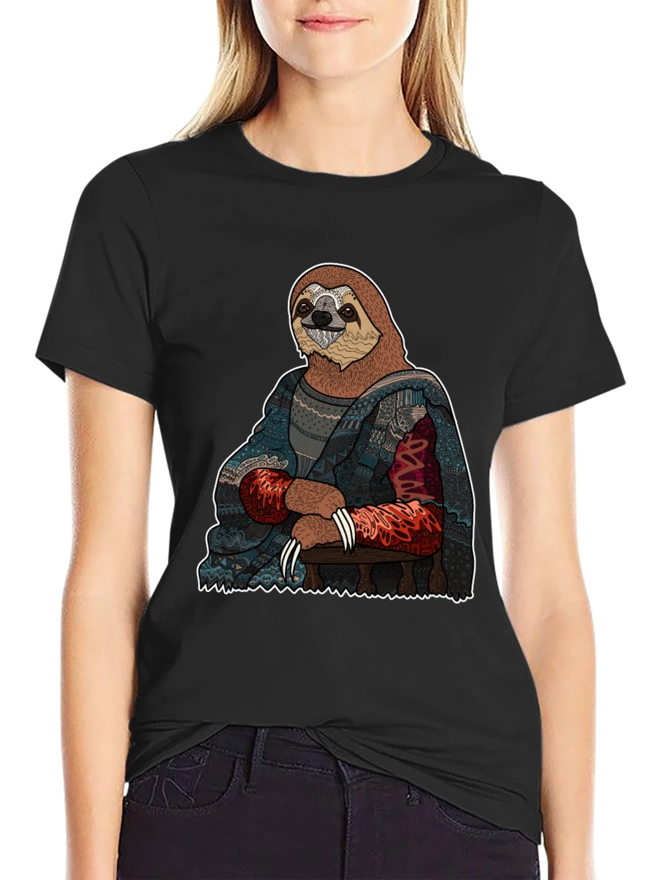 Camiseta Hombre: Mona Lisa Perezosa