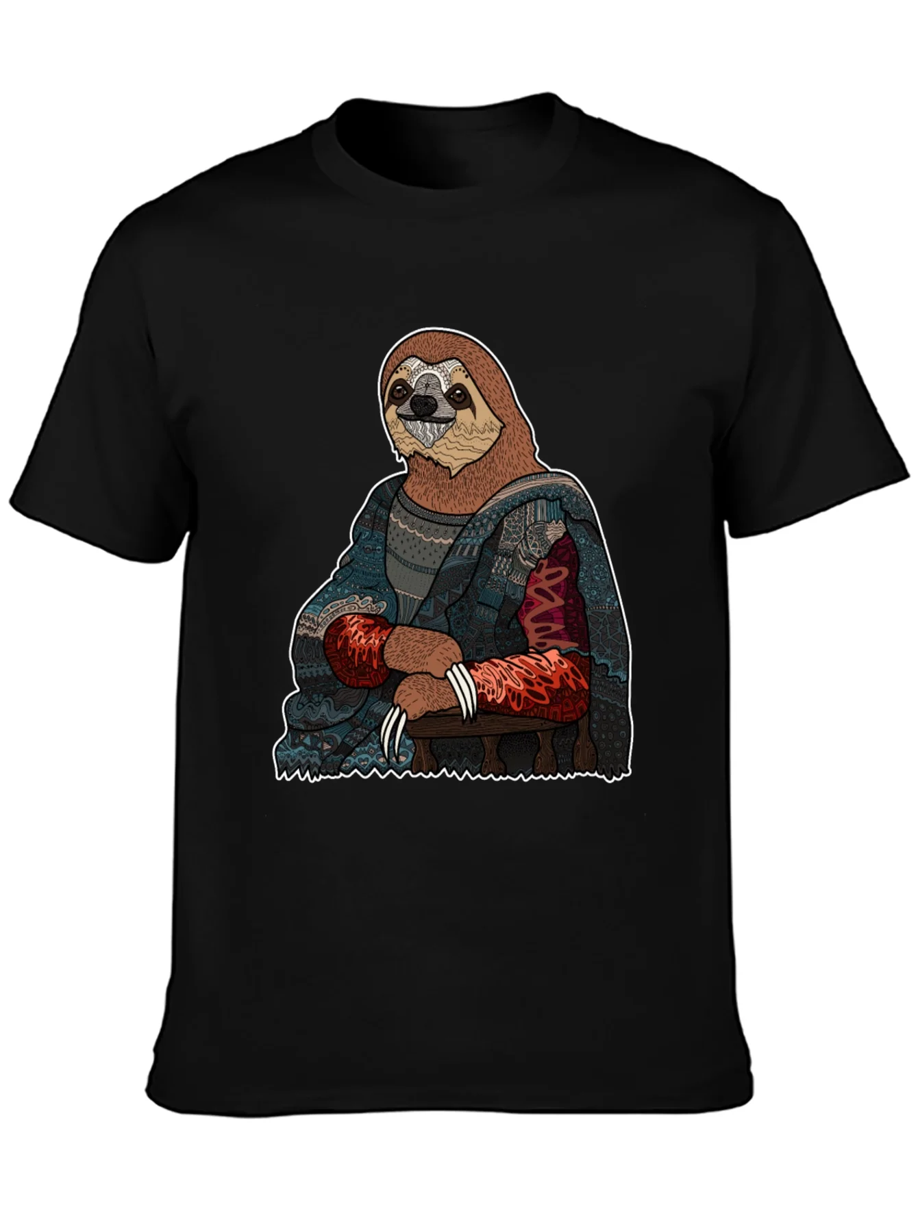Camiseta Hombre: Mona Lisa Perezosa