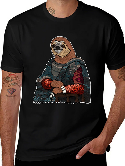 Camiseta Hombre: Mona Lisa Perezosa