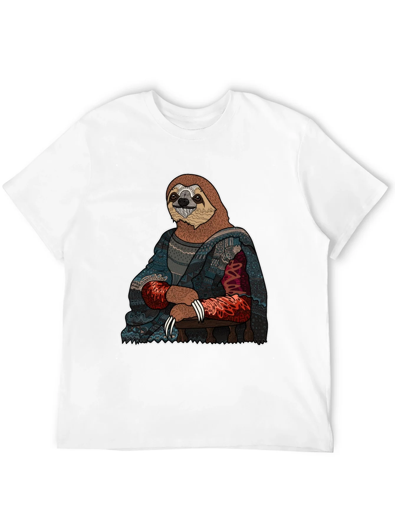 Camiseta Hombre: Mona Lisa Perezosa