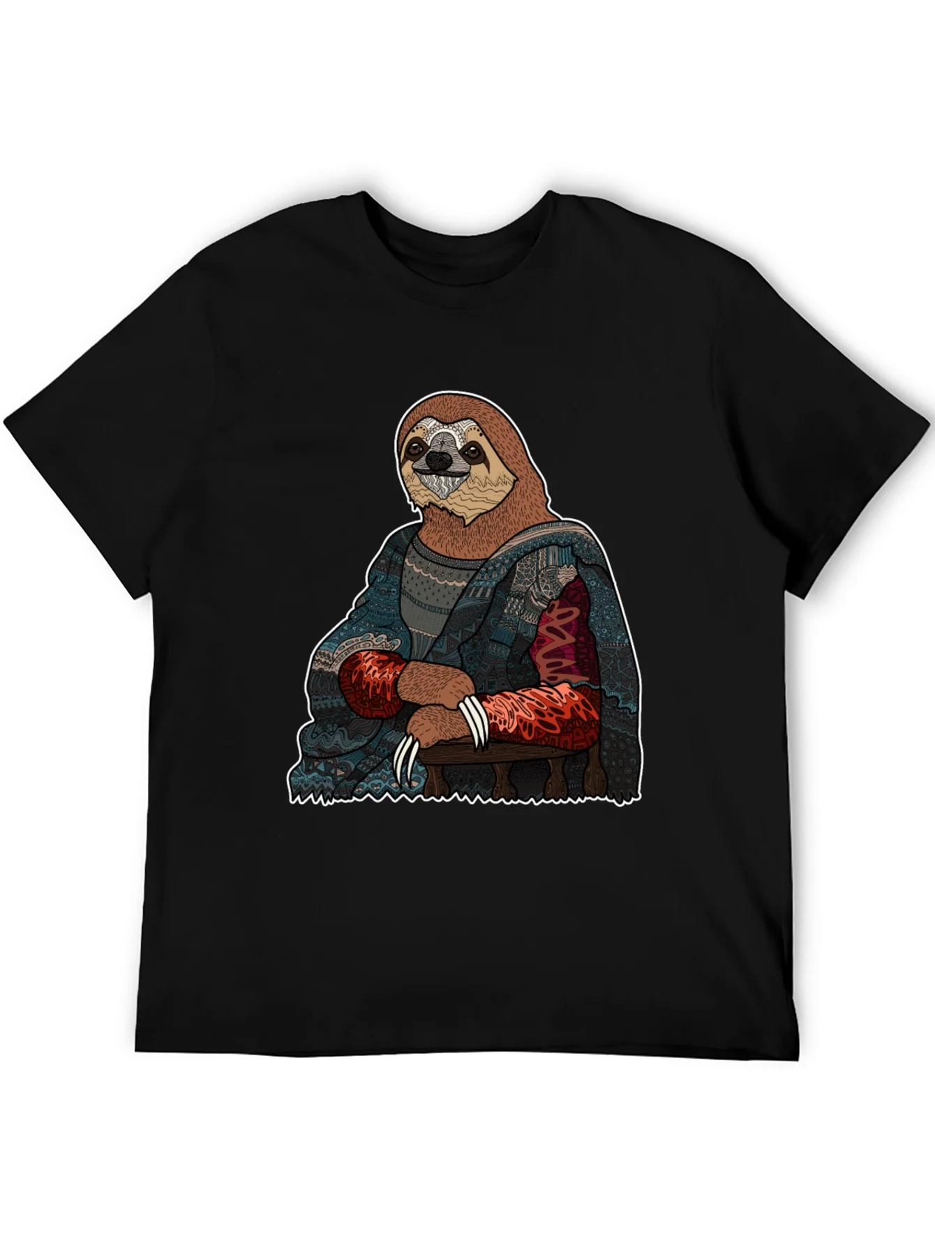 Camiseta Hombre: Mona Lisa Perezosa