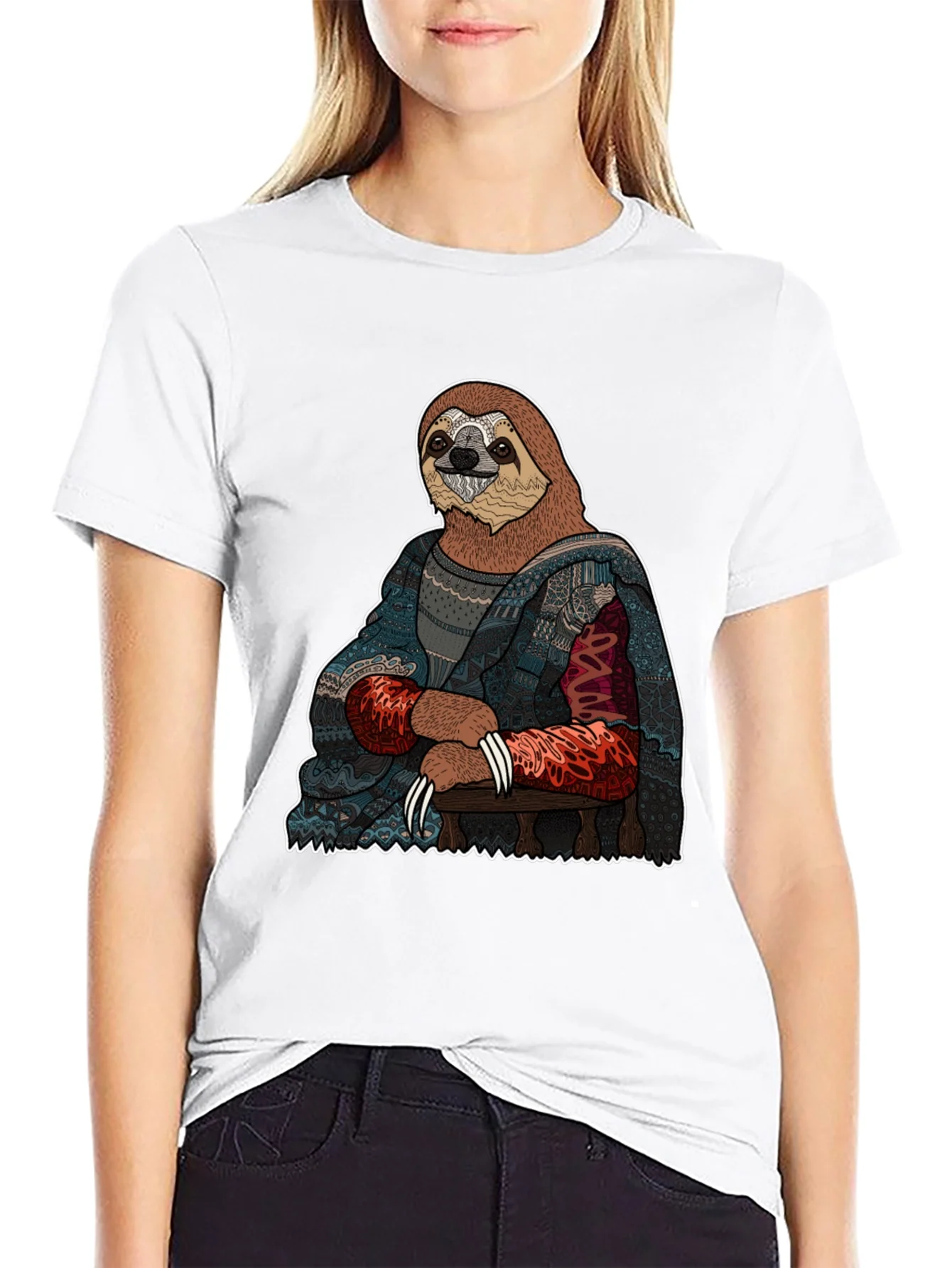 Camiseta Hombre: Mona Lisa Perezosa