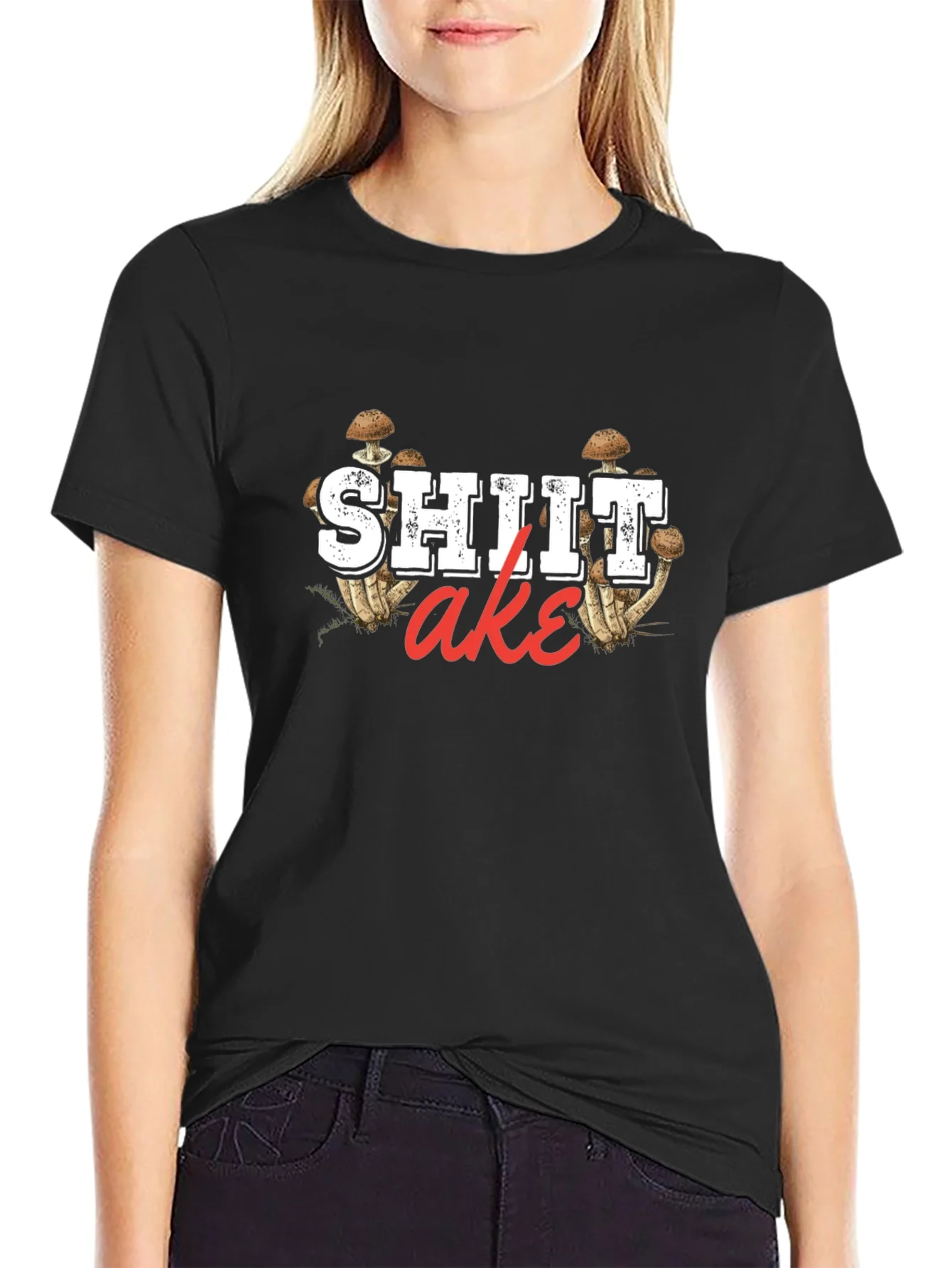 Rebbecca Shitake Mushroom Graphic Print Mens T-Shirt