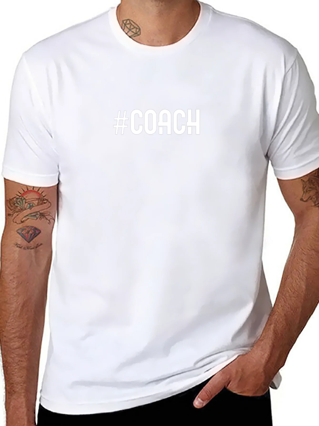 Camiseta Negra #Coach para Entrenador