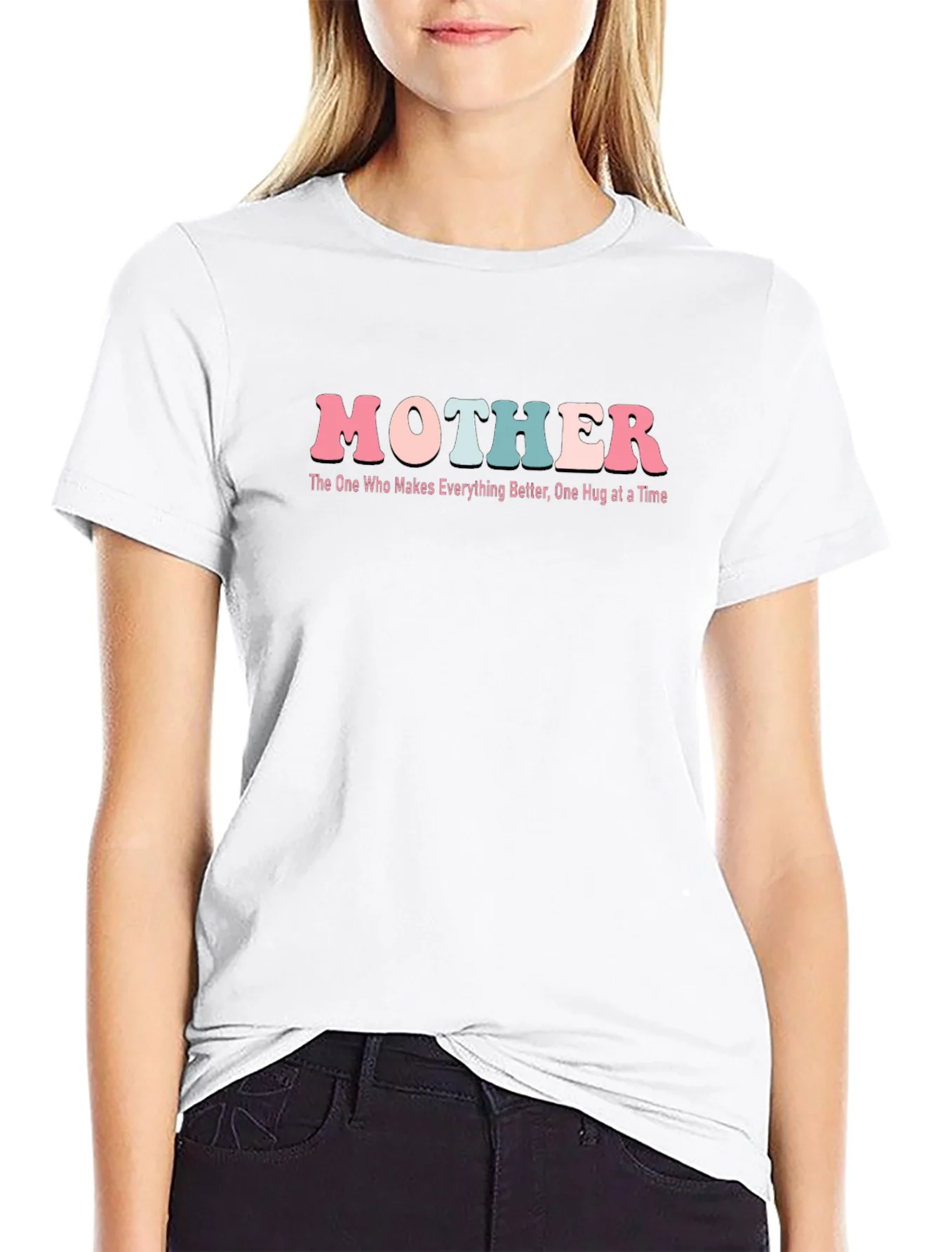 Camiseta Negra Mother - One Hug at a Time