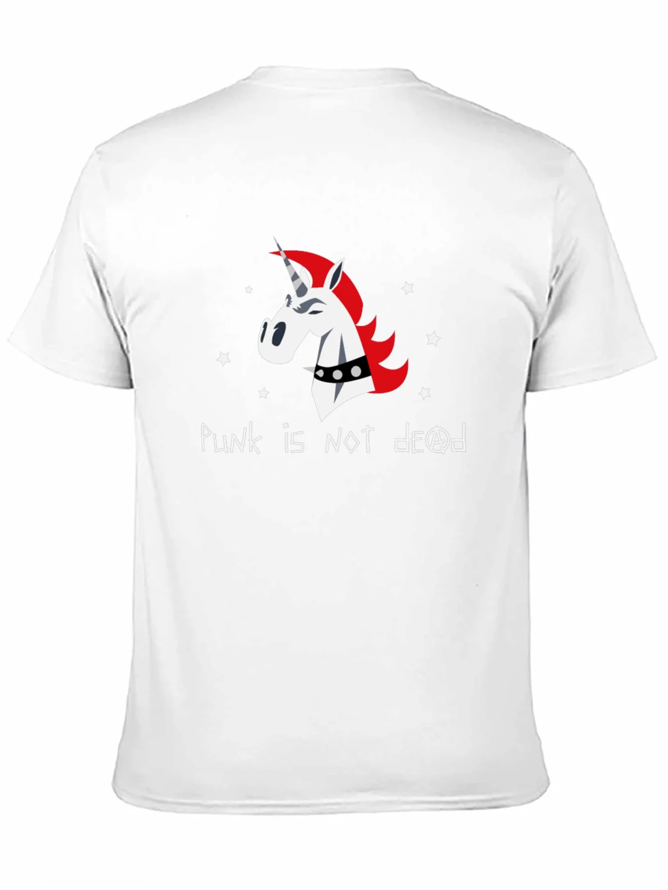 Camiseta Negra Unisex - Unicornio Punk