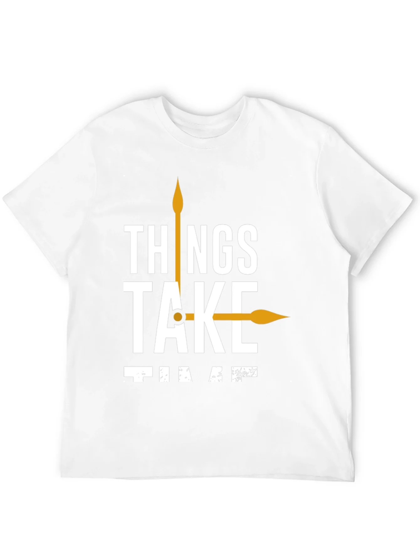 Rebbecca Things Take Time T-Shirt Black Casual Cotton Tee