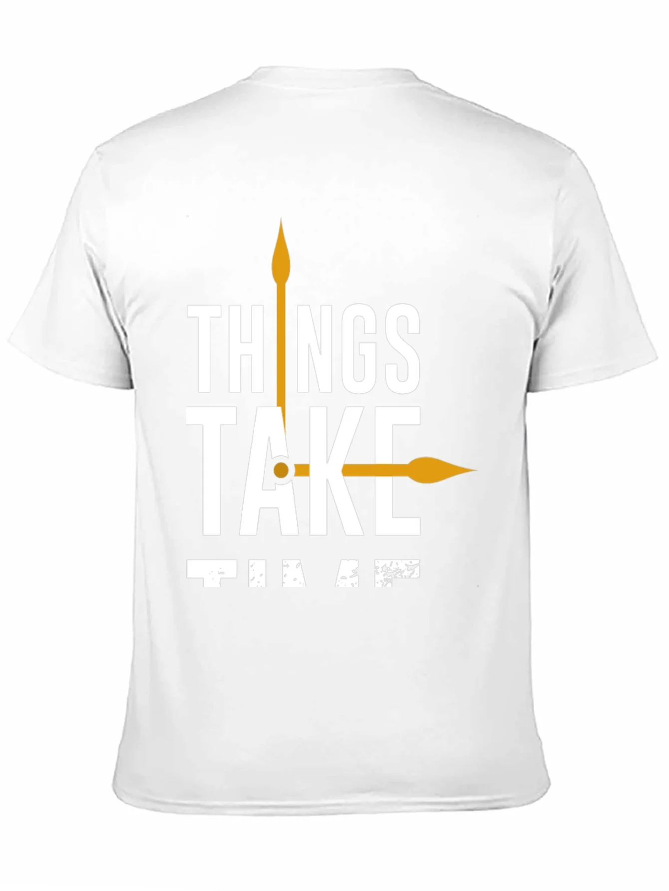Rebbecca Things Take Time T-Shirt Black Casual Cotton Tee
