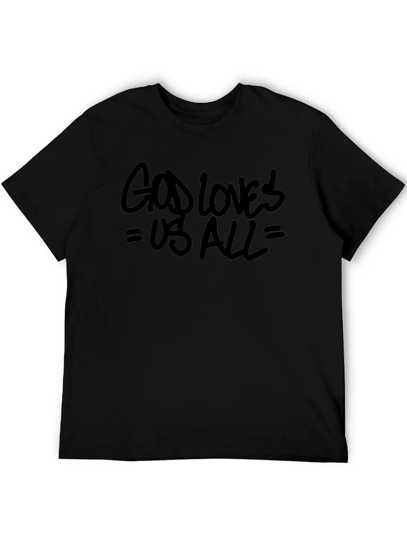 Rebbecca God Loves Us All Graphic Tee - Black