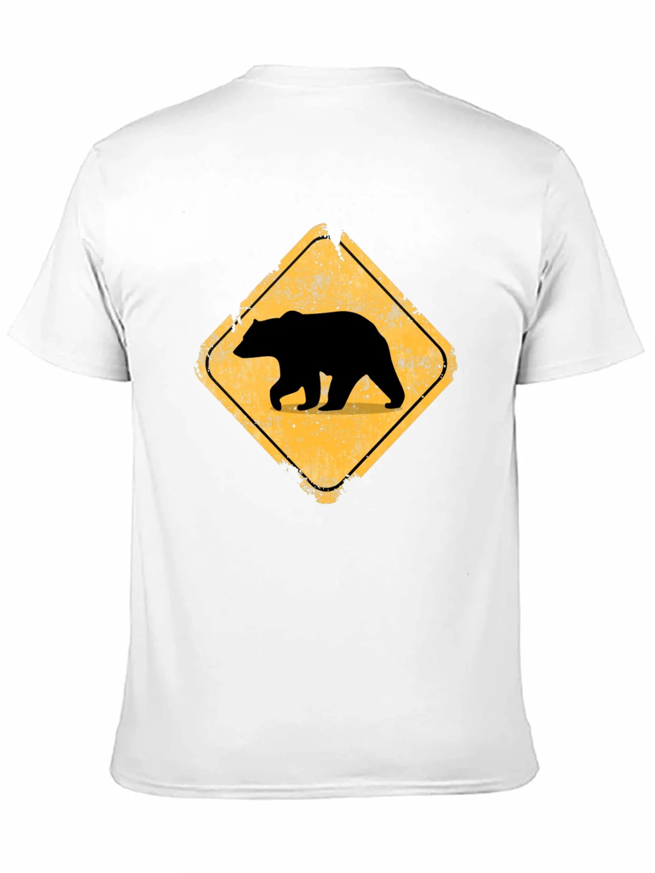 Camiseta Negra con Se?al de Oso