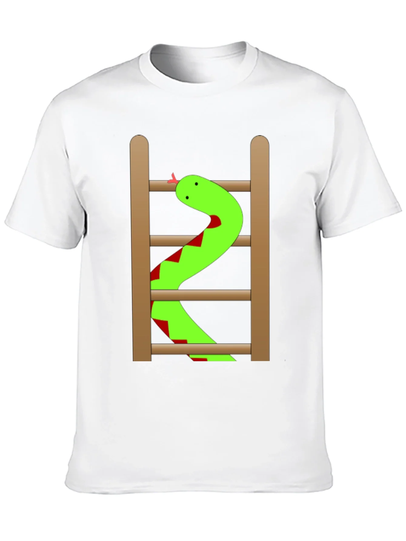 Rebbecca Snake Ladder Funny Graphic Tee - Black