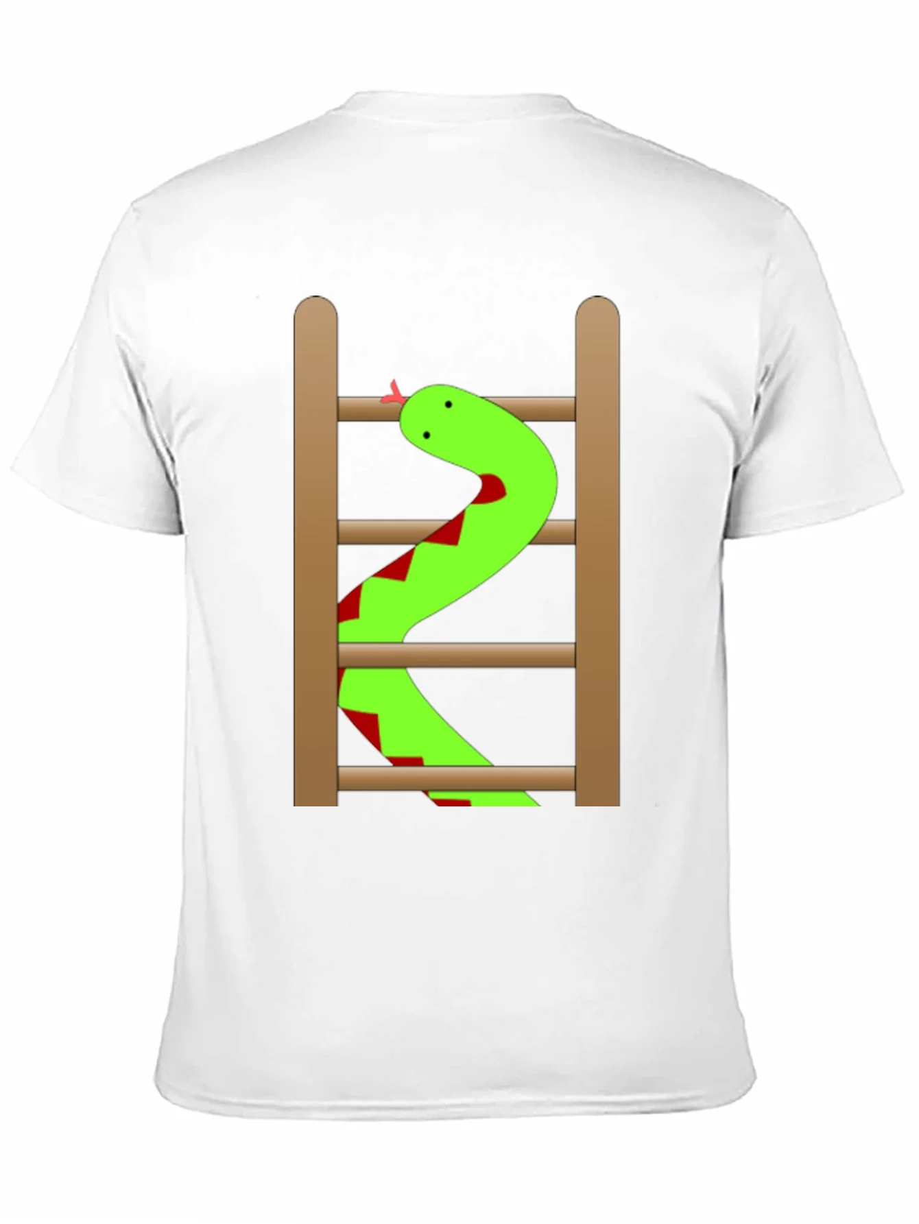 Rebbecca Snake Ladder Funny Graphic Tee - Black