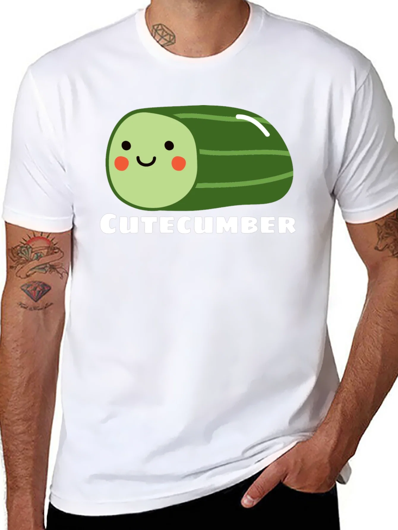 Rebbecca CuteCumber Black Graphic Tee