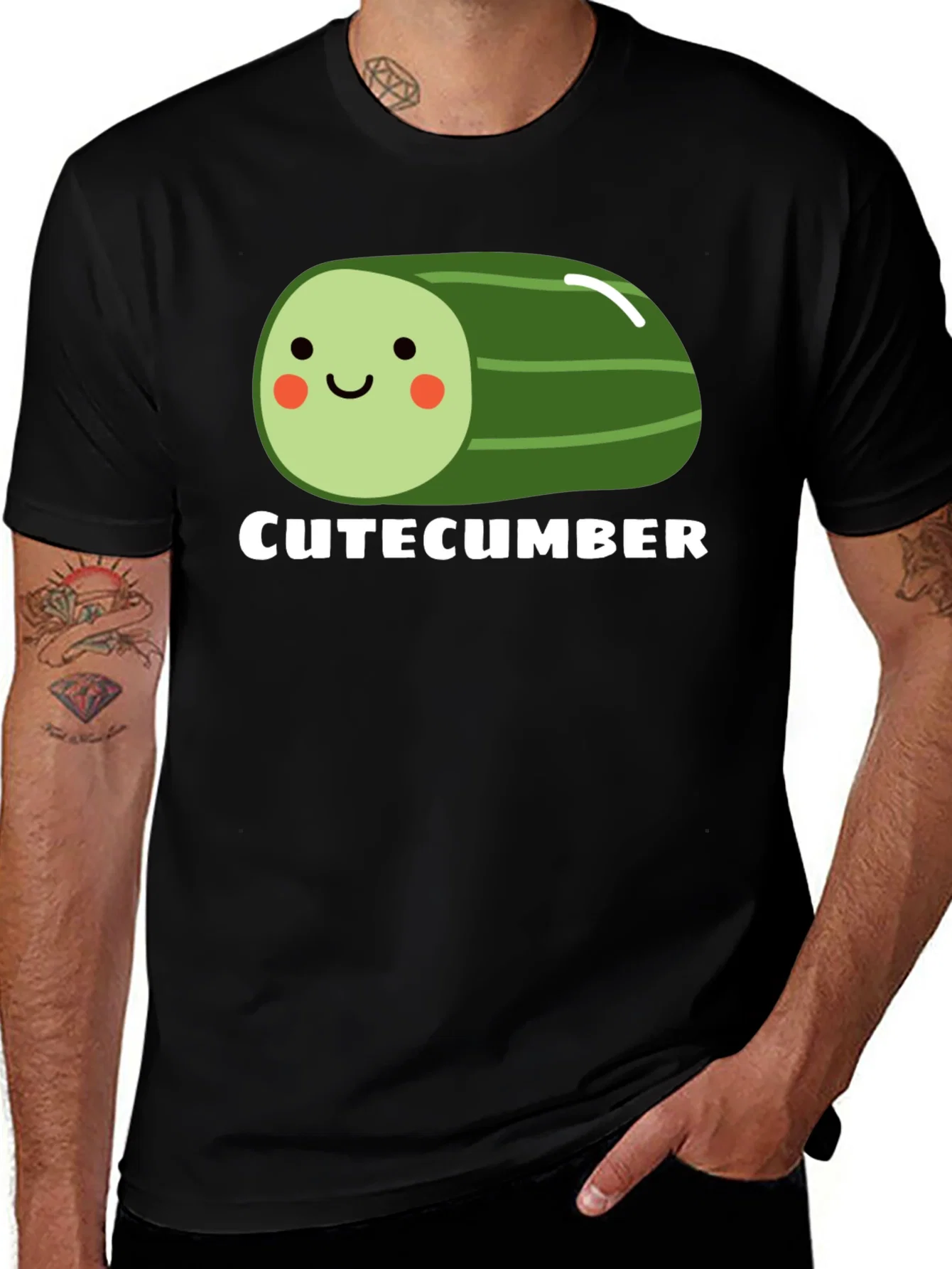 Rebbecca CuteCumber Black Graphic Tee